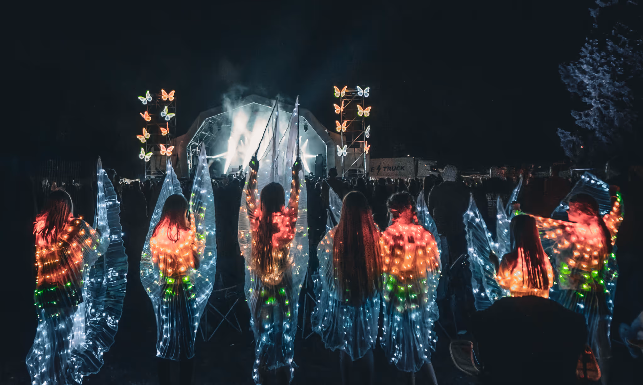 Children With Wings on Friday at North Yorkshire's Dear Shed festival (Image Wilf Gill)