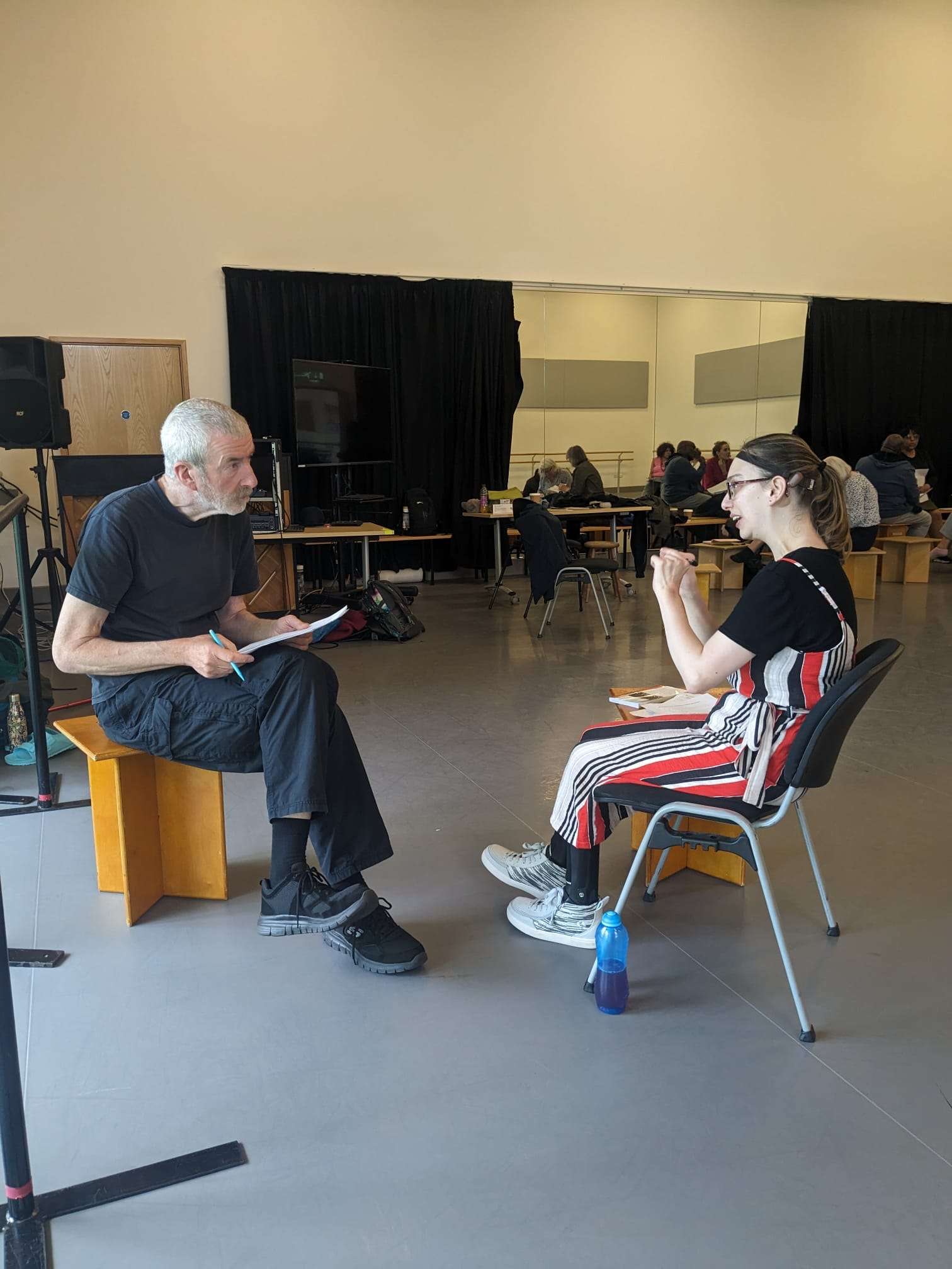 Laura Wilson Directing During Last Year's Red Ladder Theatre Company Director's Workshopourse (Image: Sara Nelson)