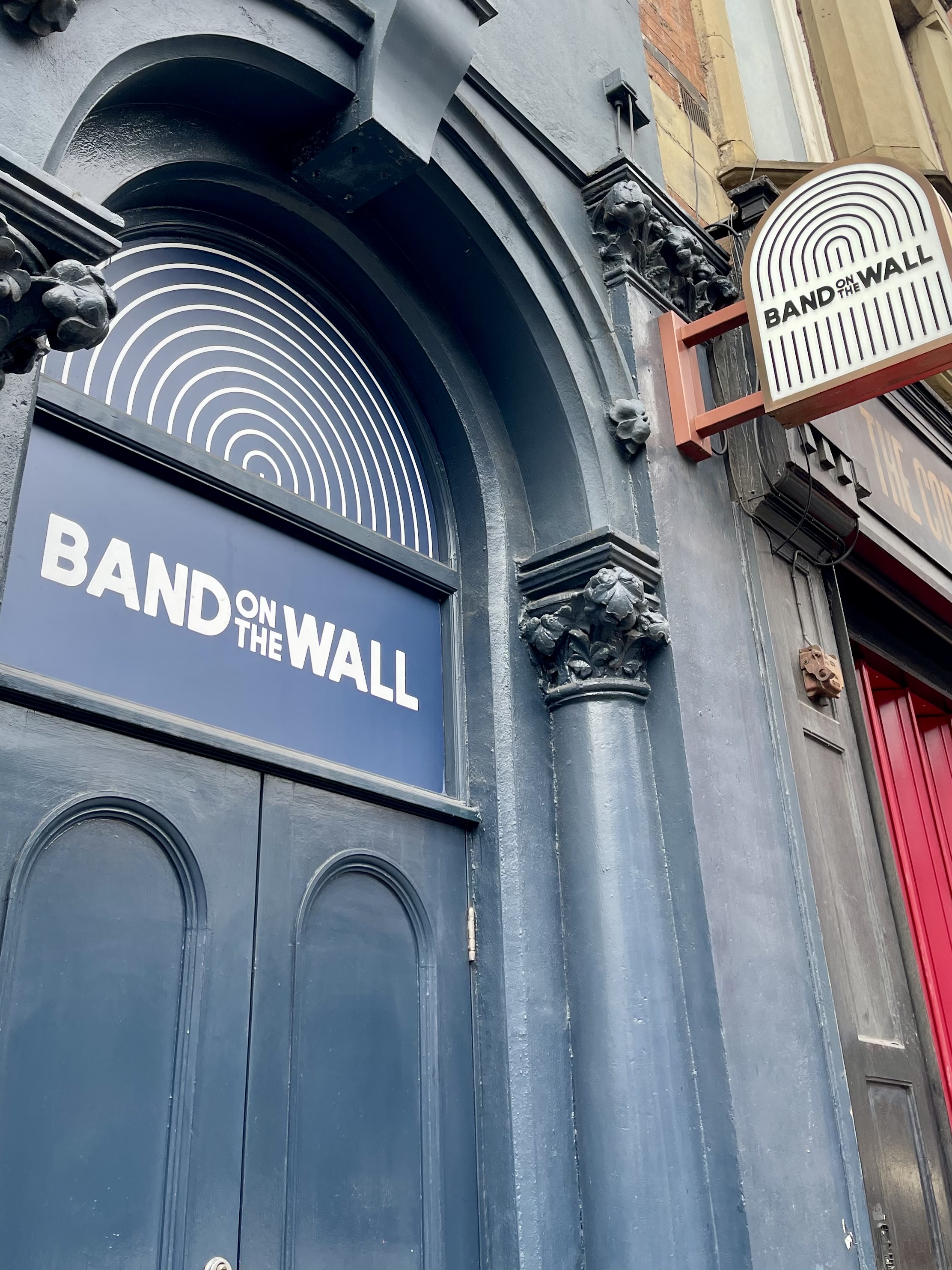 The Front door of Manchester's Band on the Wall music venue