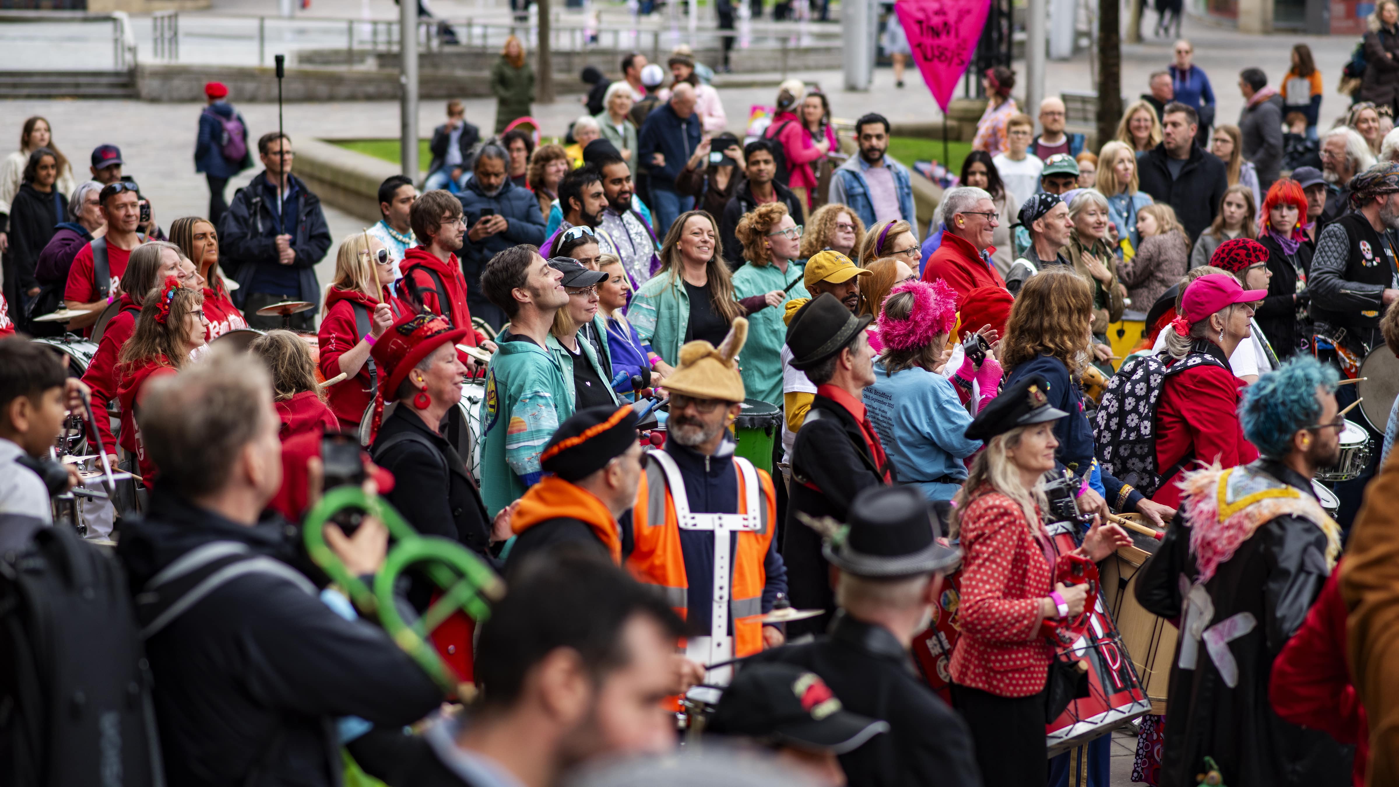 More Music Streetband at HONK Bradford! Image: Justin Leeming