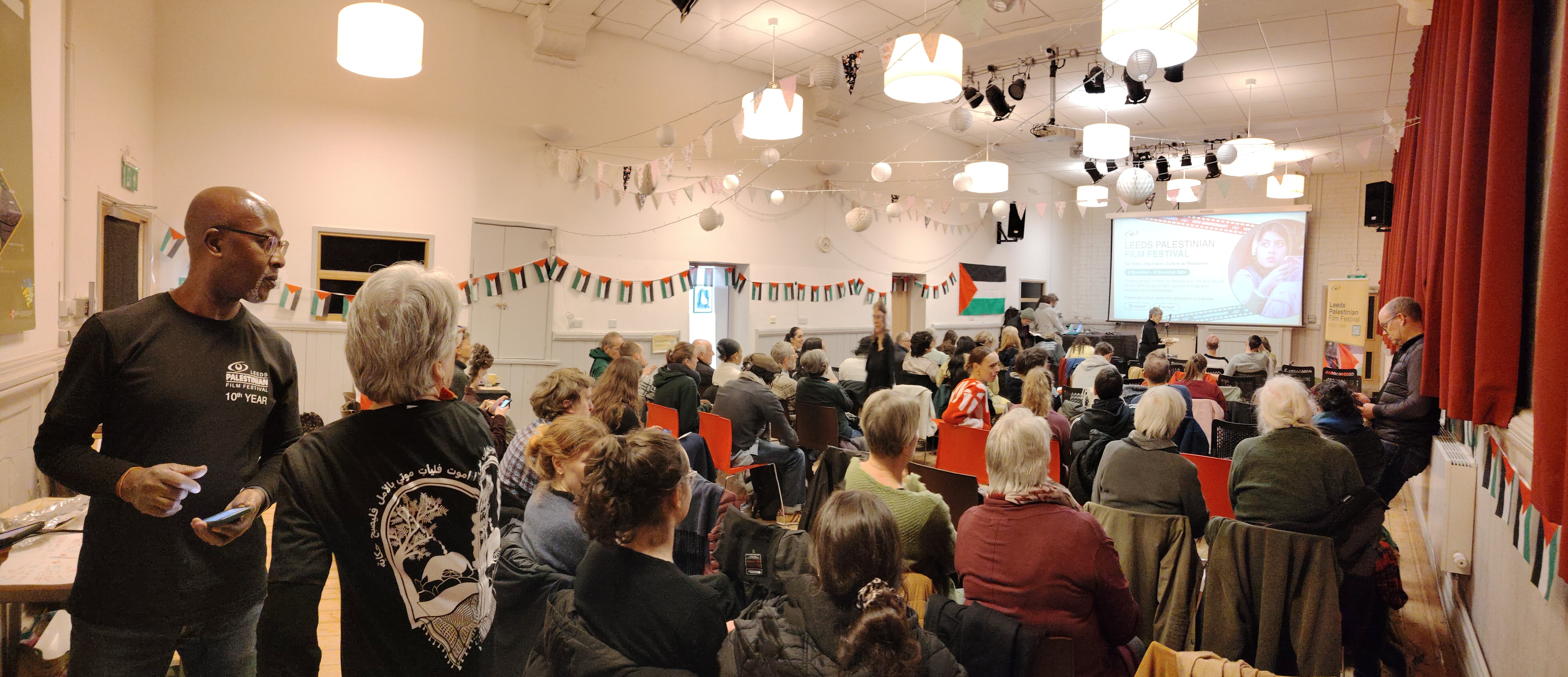 A LPFF screening in Leeds - supporting Palestine