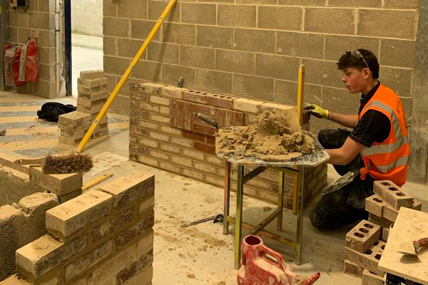 A Construction Skills Student At Skipton's Craven College