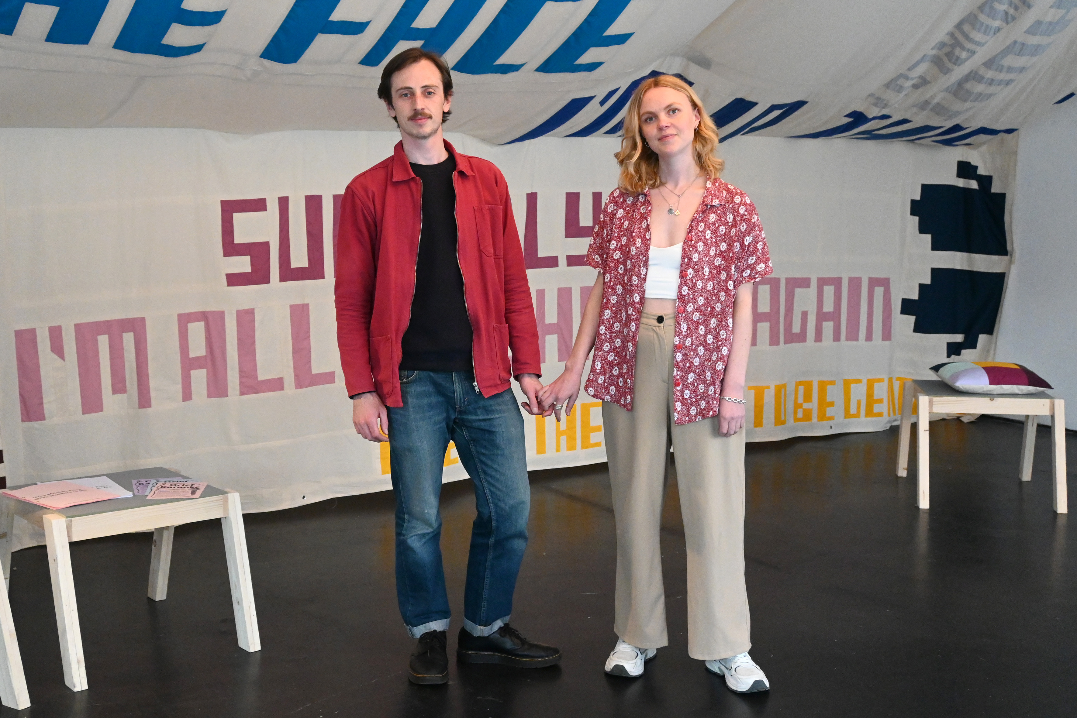 Textile Artists Chris Alton and Emily Simpson at Salford's Museum and Art Gallery