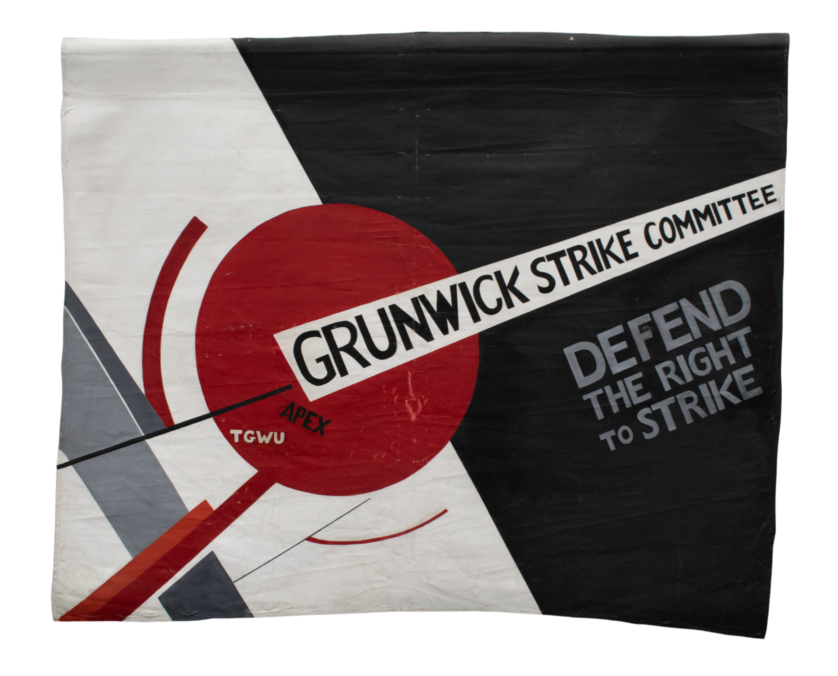 Grunwick Strike Committee. Defend the Right to Strike Banner 1976. (Image PHM)
