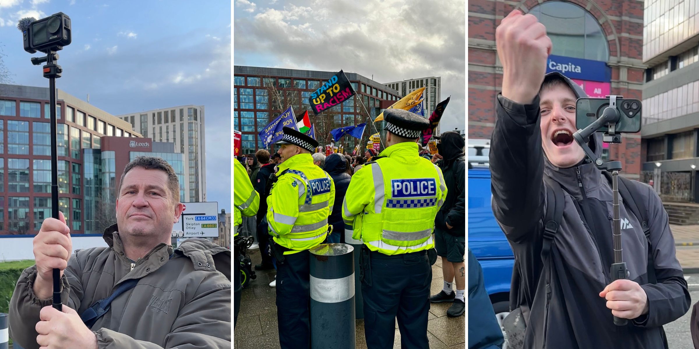 Citizen Journalism. Or Intimidation? Leeds Reform Rally