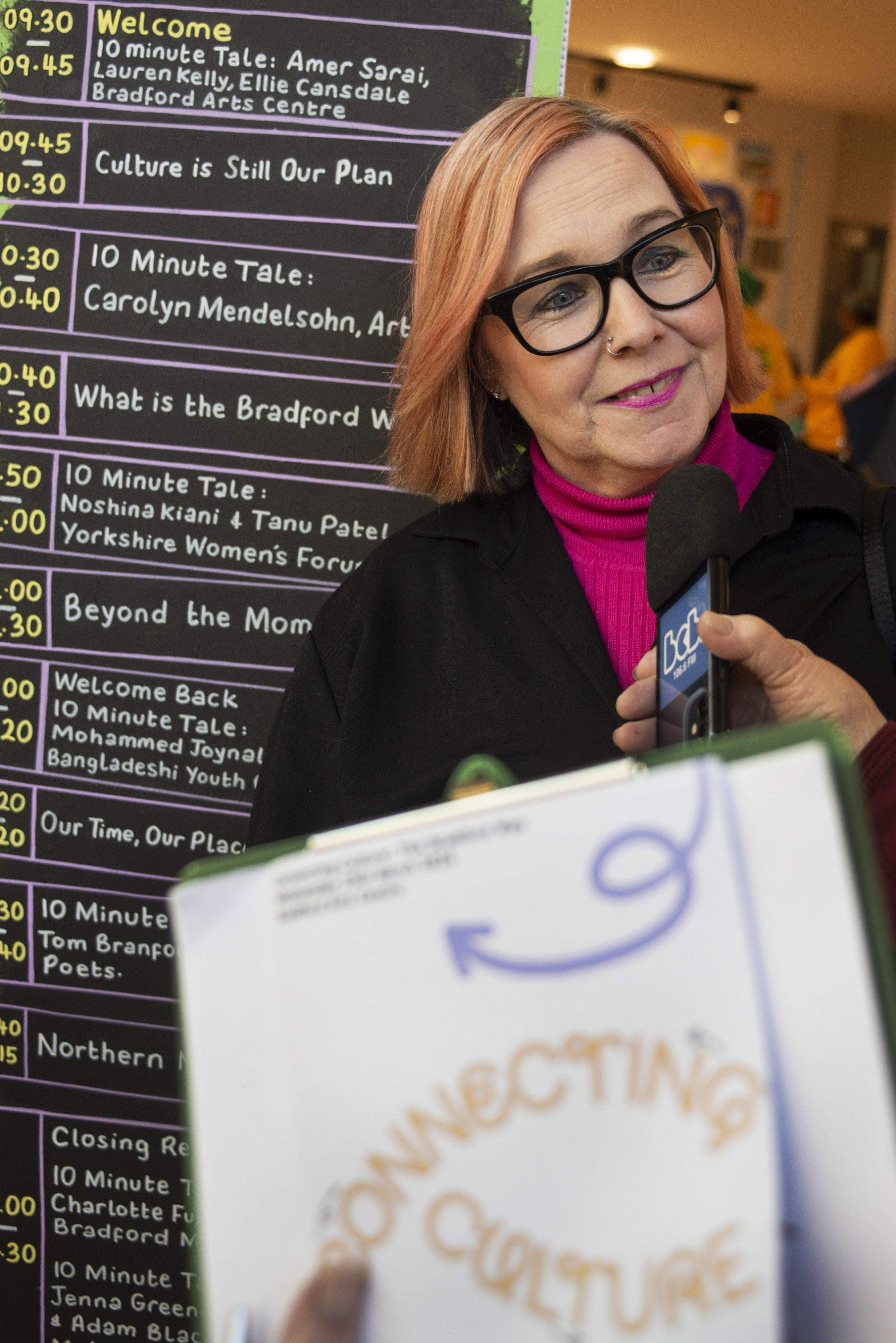 Peg Alexander, Chair of THE BRADFORD WAY at the Connecting Culture conference. (Credit Tim Smith)