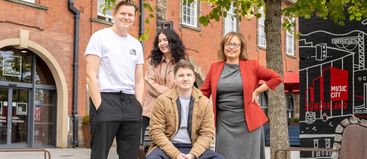 Four People. One City. A Global Stage: Frankie, Emily, Marty and Michelle and from Sunderland Music City