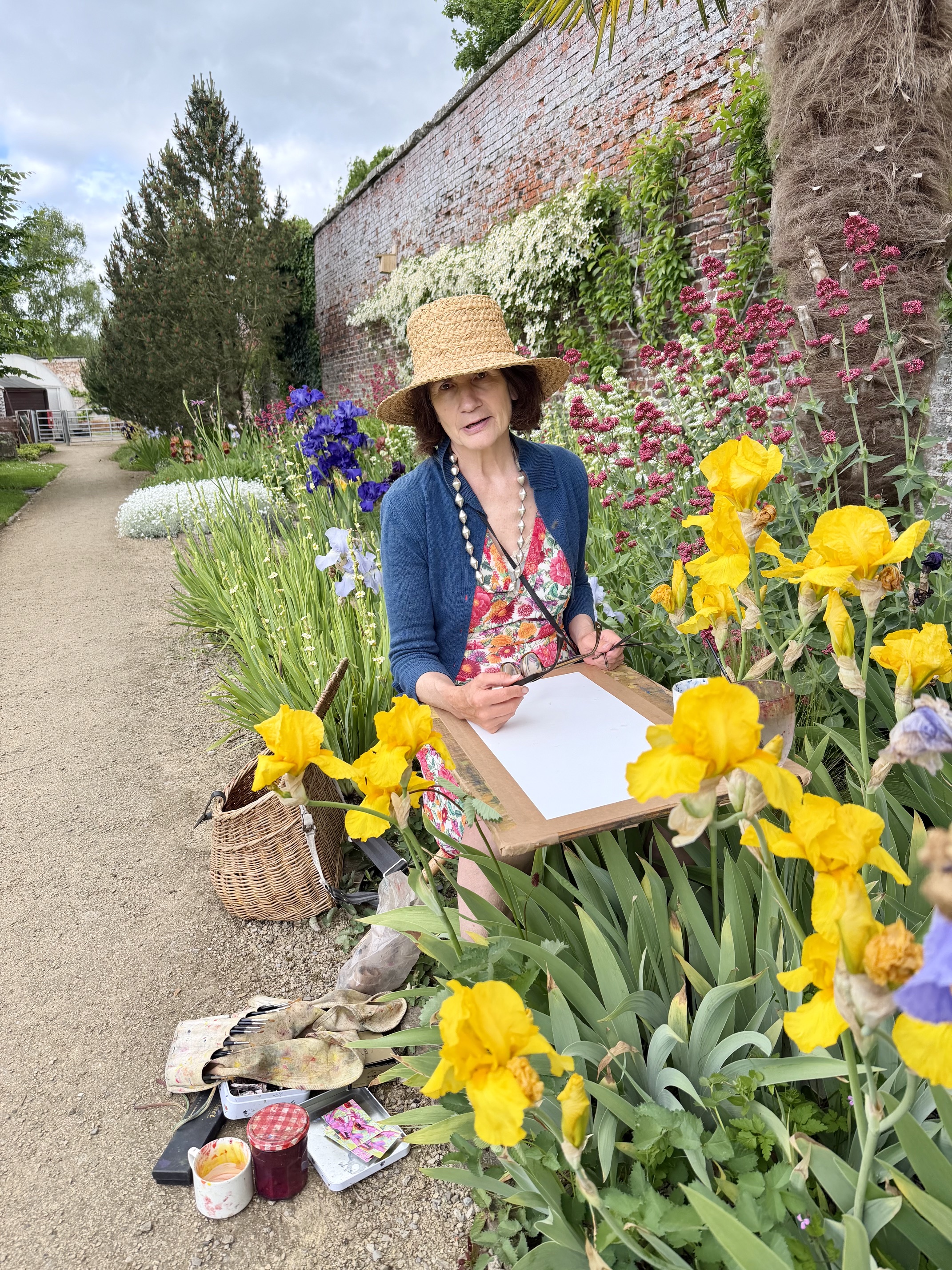 Artist-in-Residence Clare Belbin at Helmsley Walled Garden