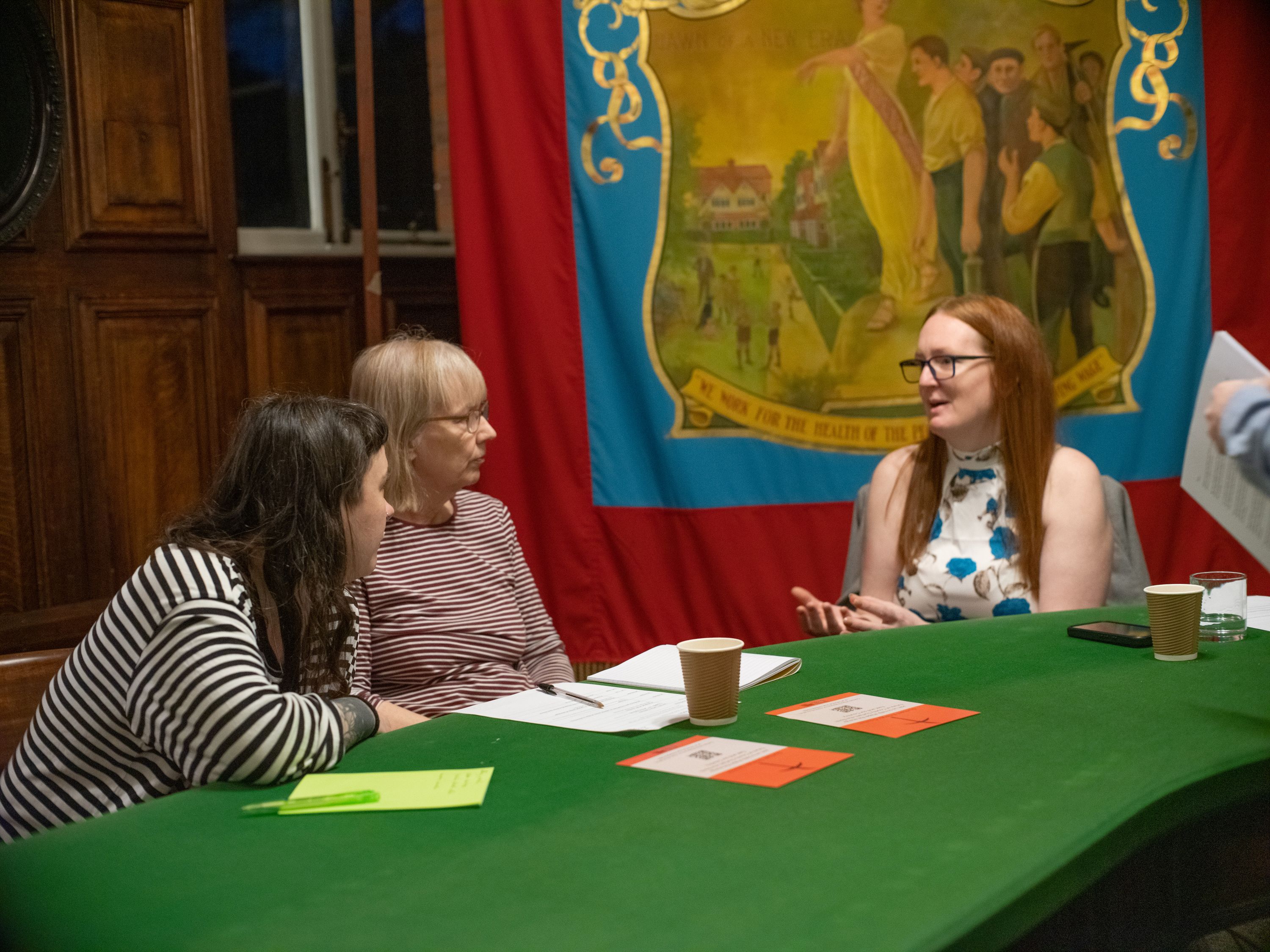 Members of the Durham Energy Council Alix Collingwood, Fiona Dyer, Gemma Franklin. Photo credit Andy Martin