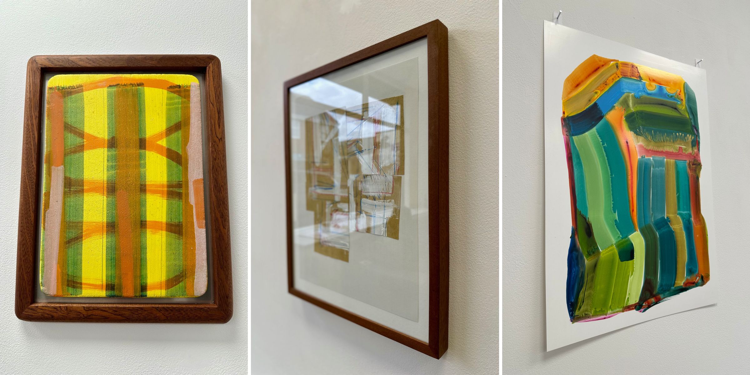 At 50 MV, an artist-run gallery tucked into an unexpected corner of Merseyside, curators Luke Skiffington and James Bacchi-Andreoli have brought together 15 artists whose work stretches, cuts, folds and reassembles the language of painting