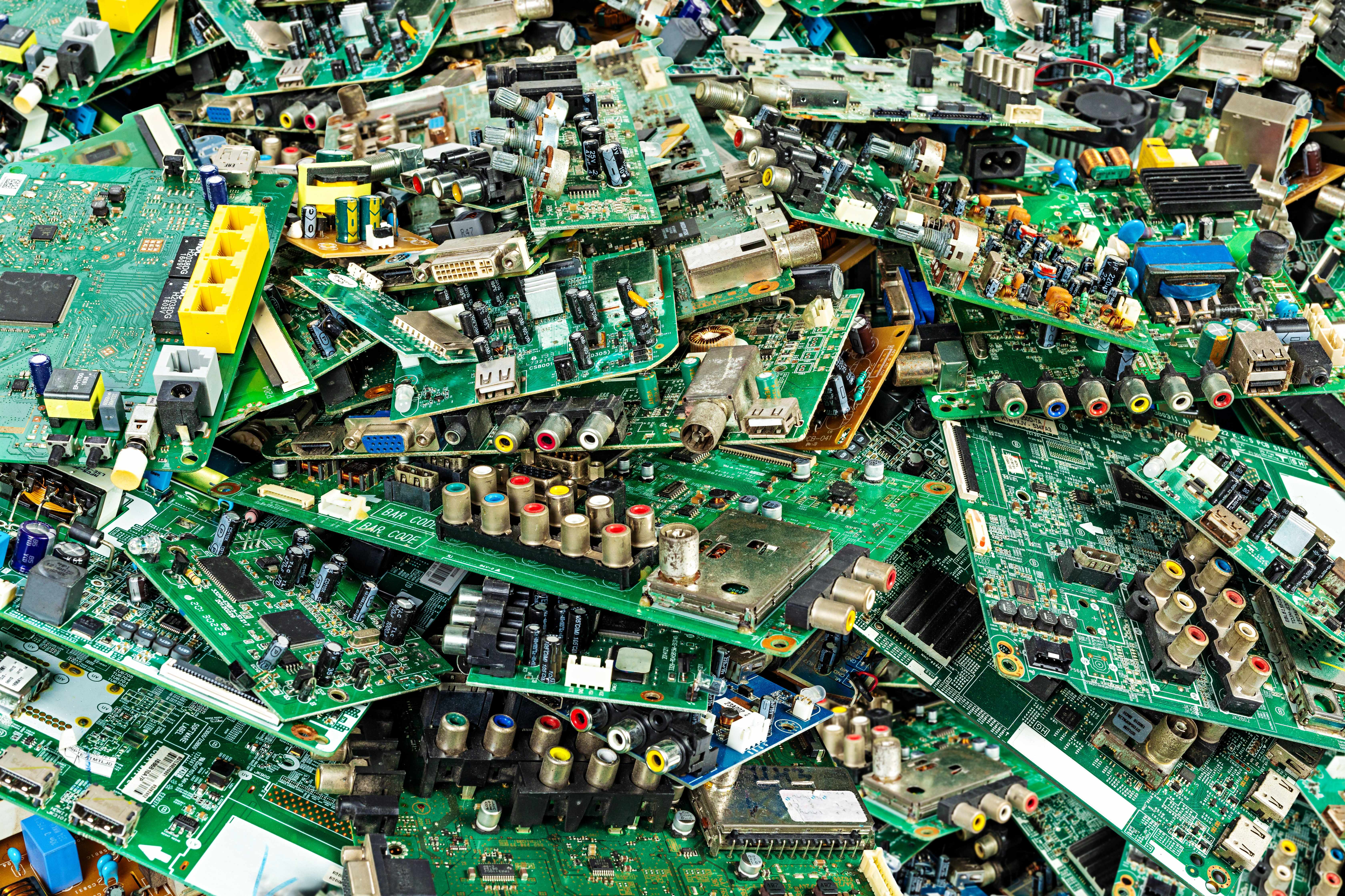 Waste circuit boards
