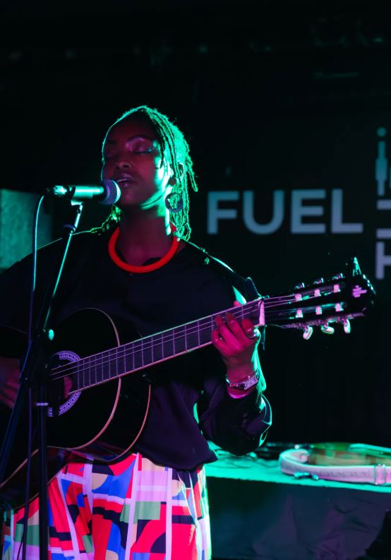 Macharia playing at Fuel