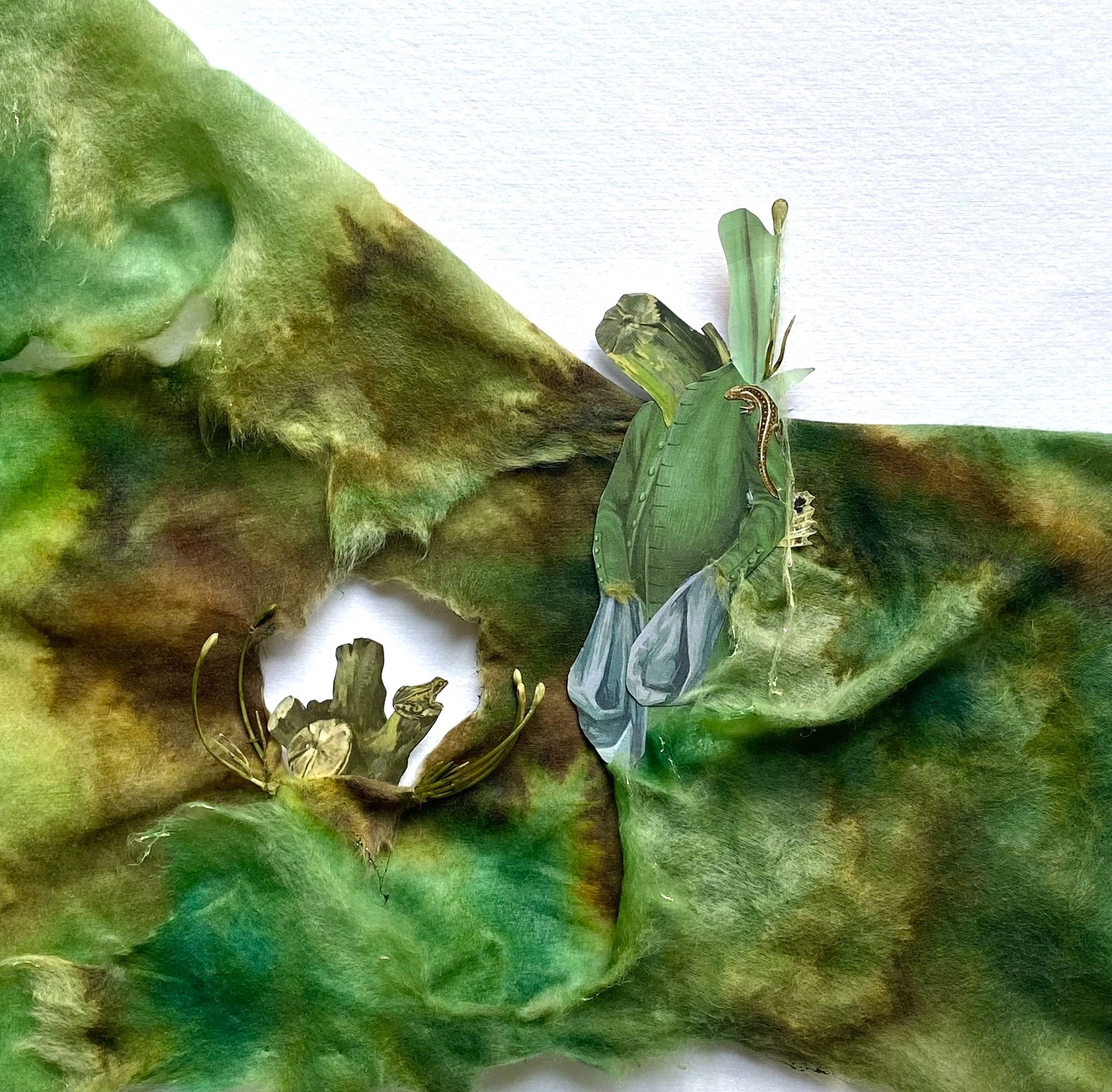 Fen Bog Frog - detail. Ruby Tingle