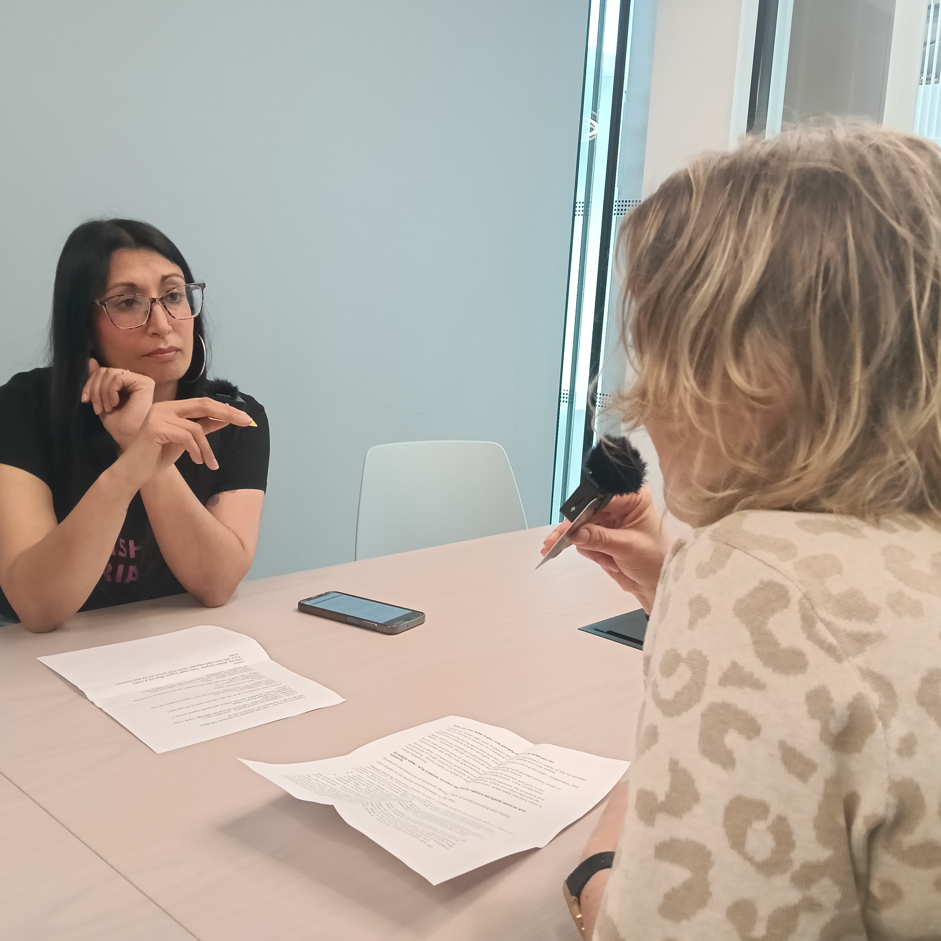 Fisa from Workie Ticket Theatre, interviews Laura