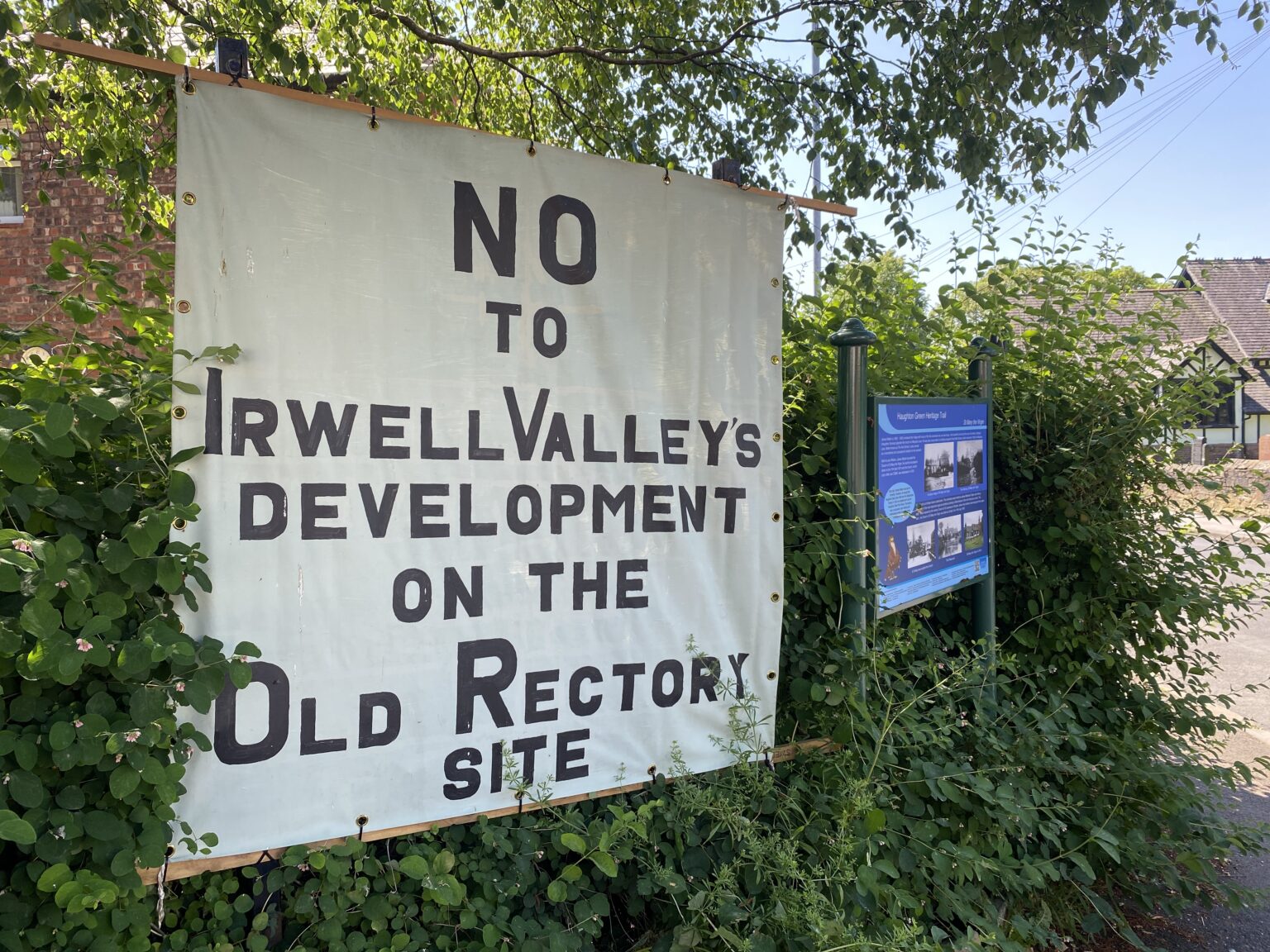 The Old Rectory in Haughton Green, just before it was demolished