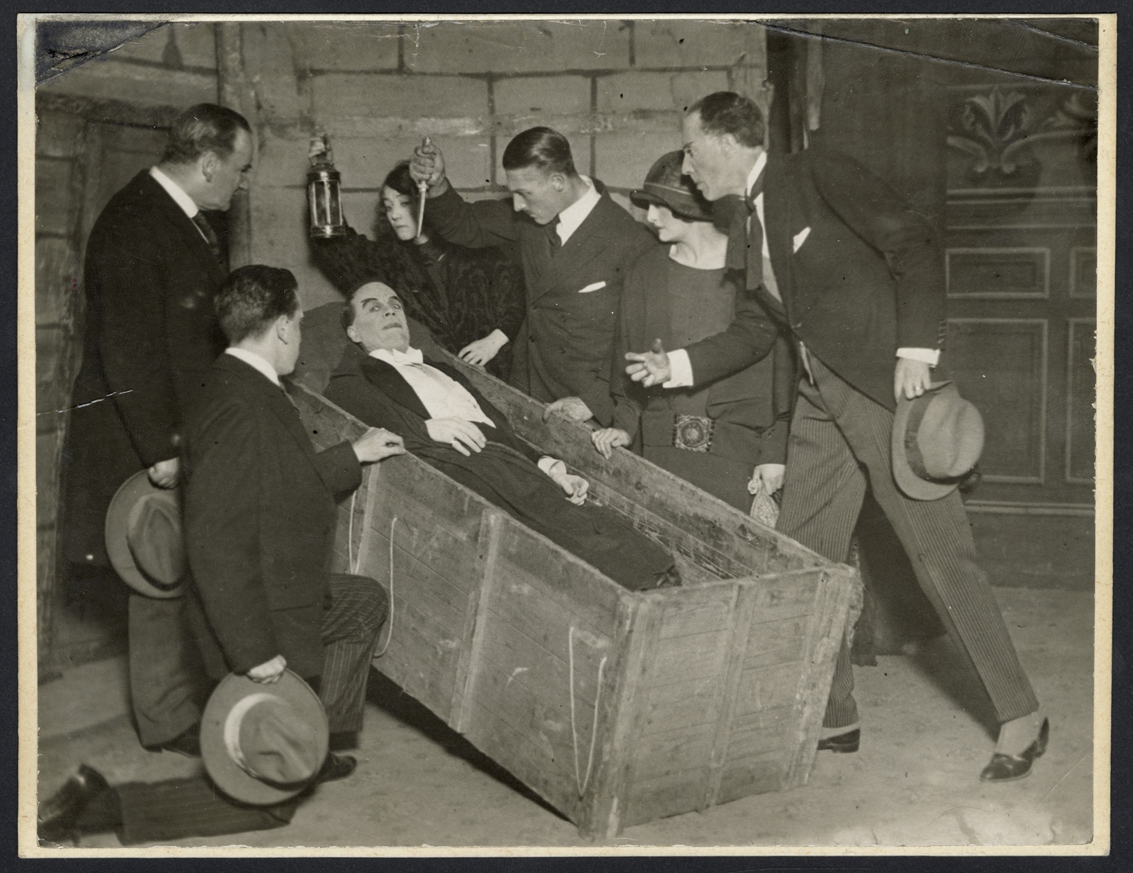 'Killing the Vampire'_Daily Sketch photograph reproduced by permission of the Dracula Society, courtesy of The City of Westminster Archives Centre
