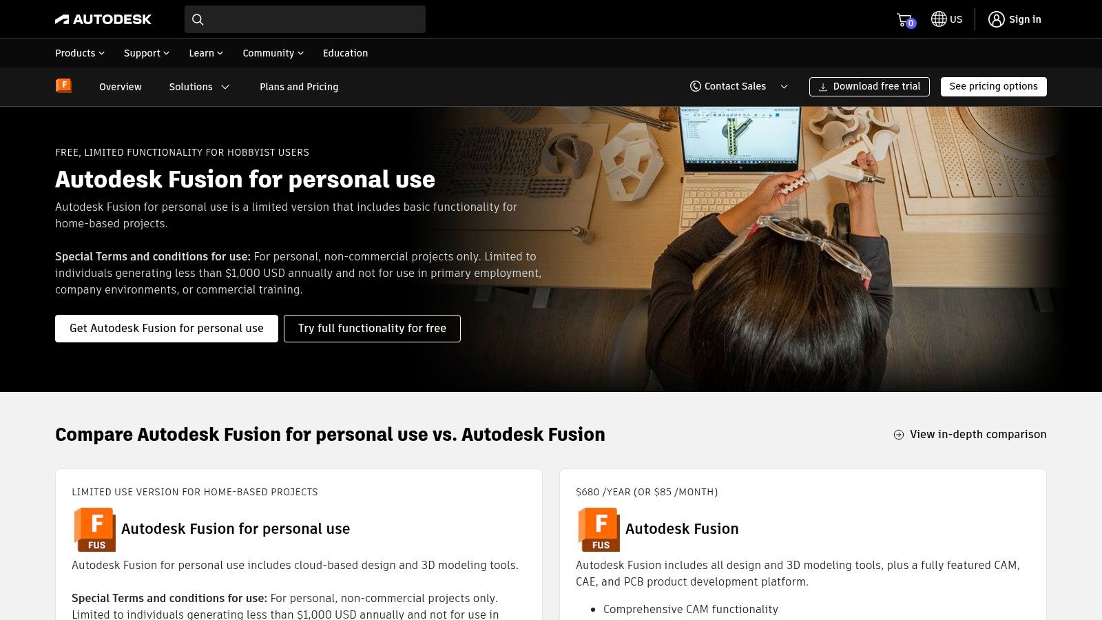 Autodesk Fusion 360 (Personal Use)