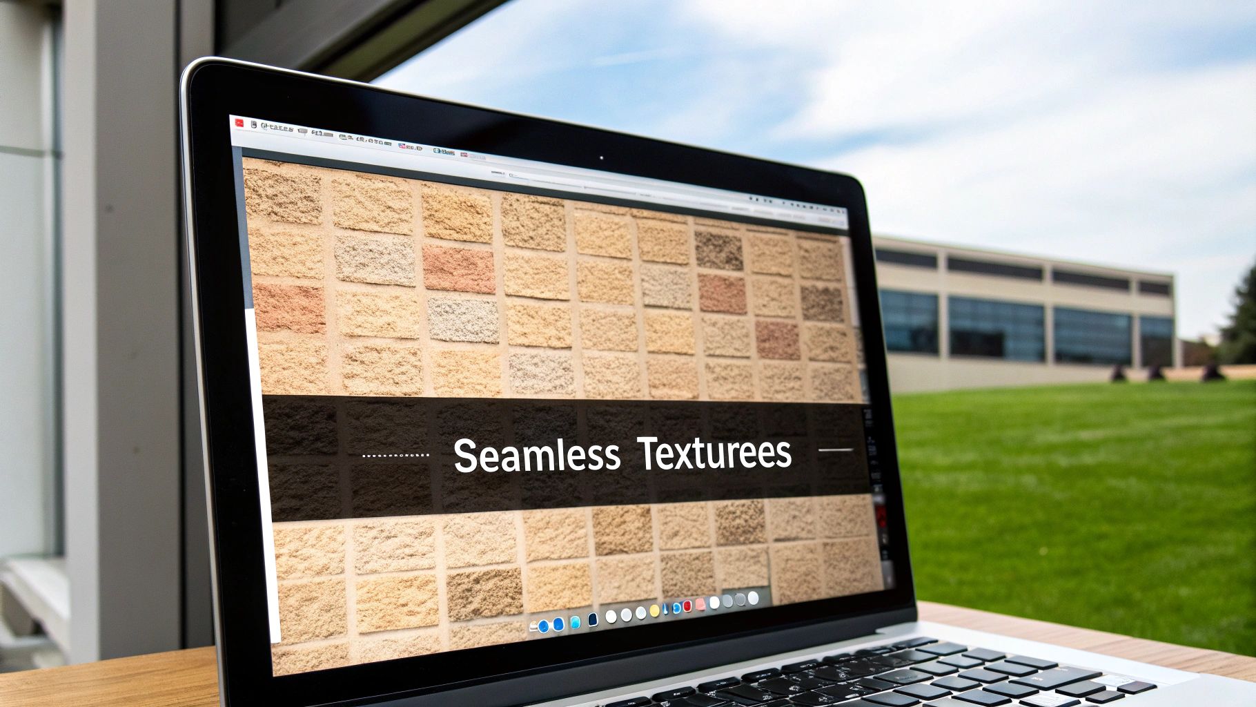 A seamlessly tiled brick texture showing no visible edges or repetition