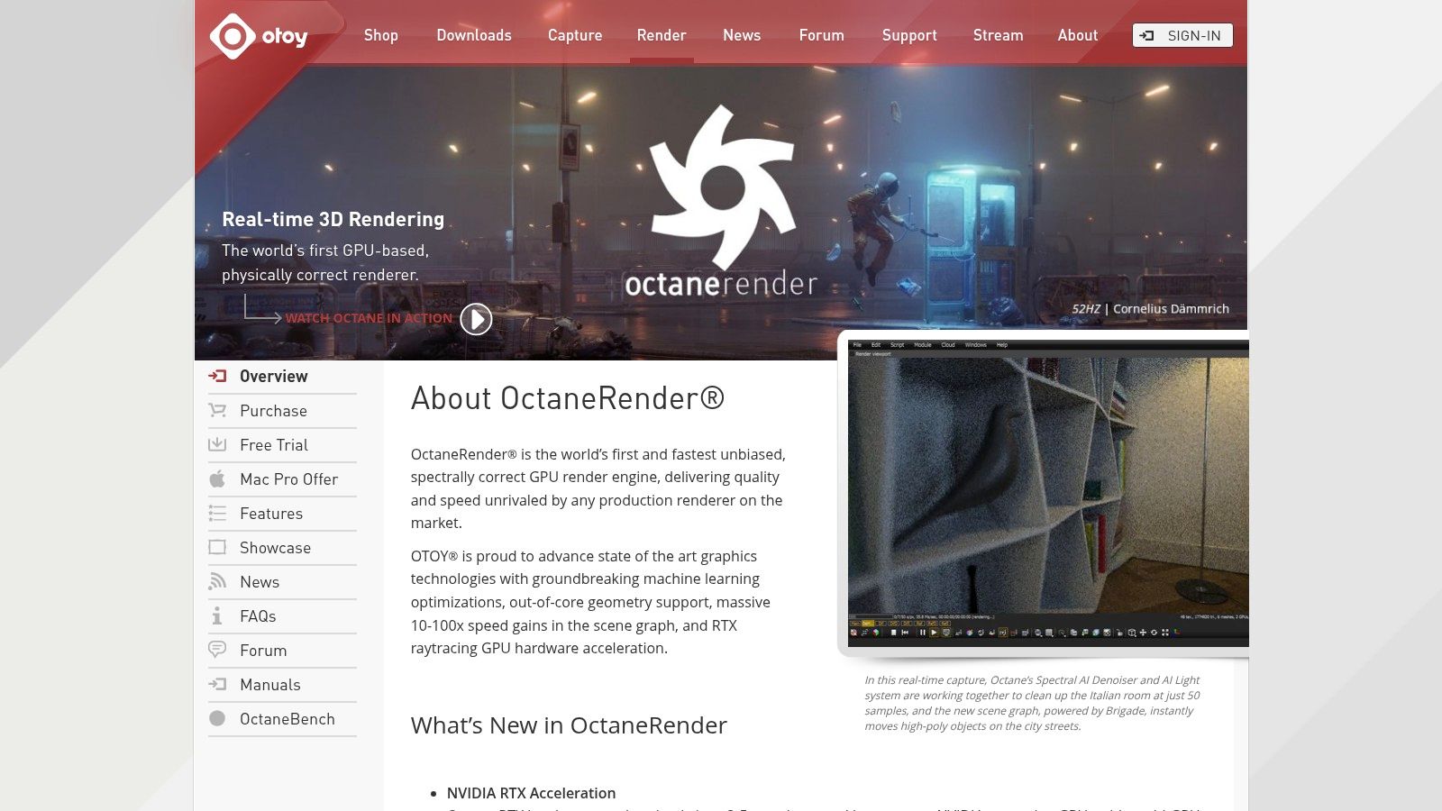OTOY OctaneRender Prime (free tier) / Octane X (Mac)