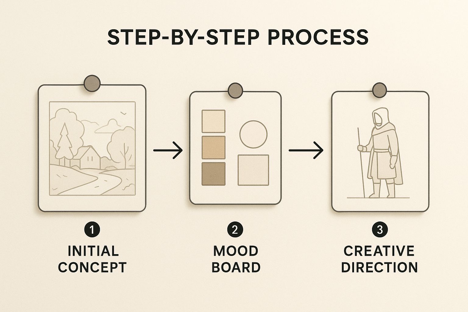 Infographic about concept art for games