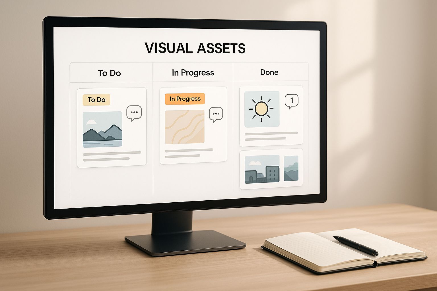 Infographic about project management software for creative agencies