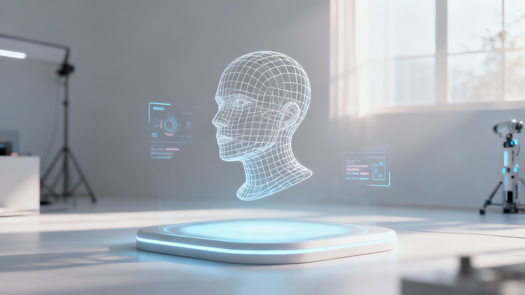 A visually striking 3D model of a futuristic building with intricate details, generated by AI.