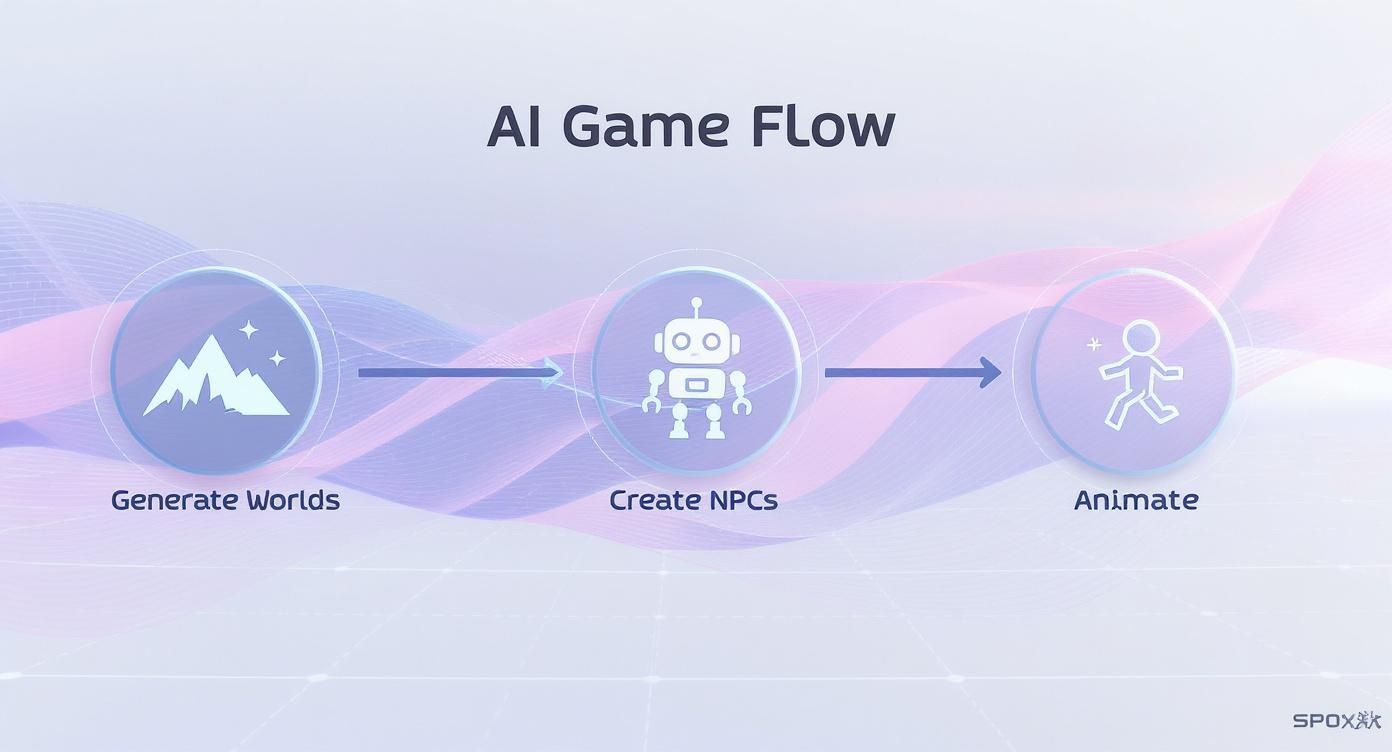 Infographic about artificial intelligence game development