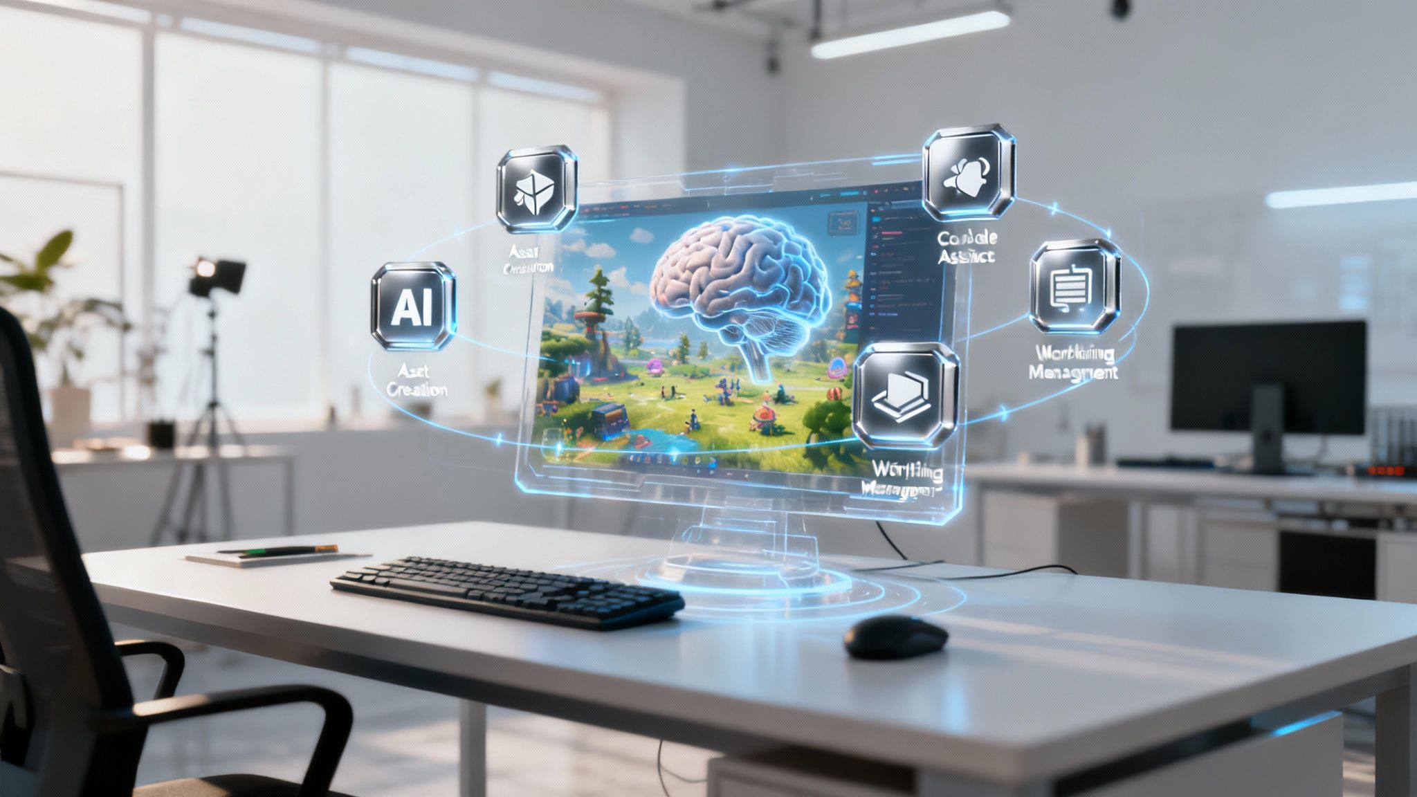 Top 12 AI Tools for Game Development in 2025