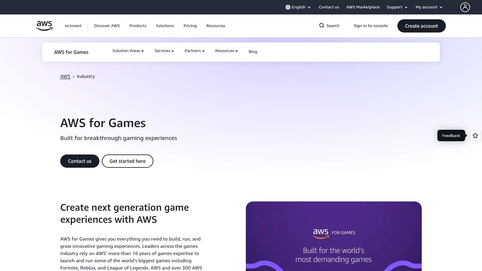 AWS for Games (Amazon)