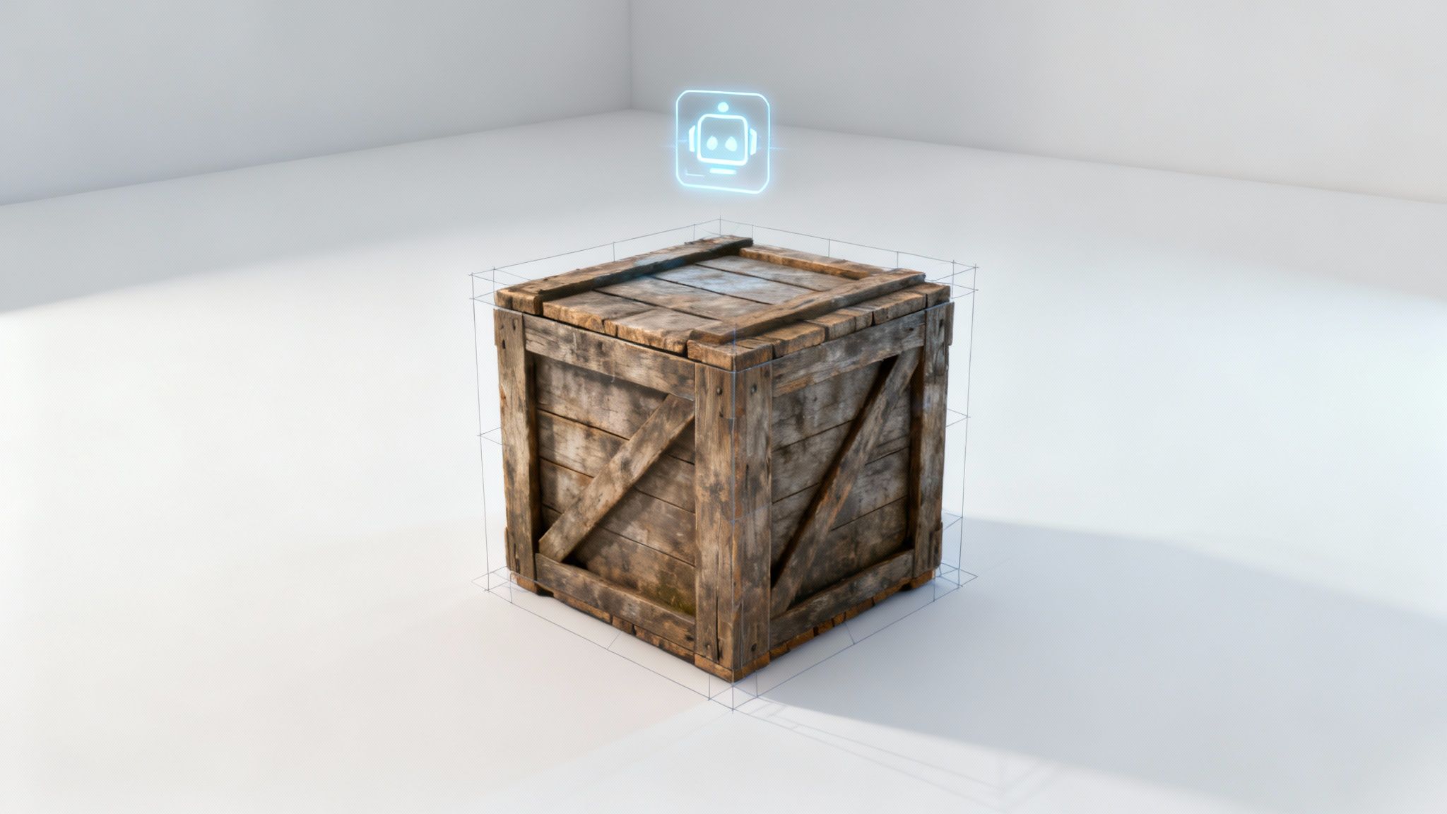 A developer using "AI to generate 3D assets on a computer