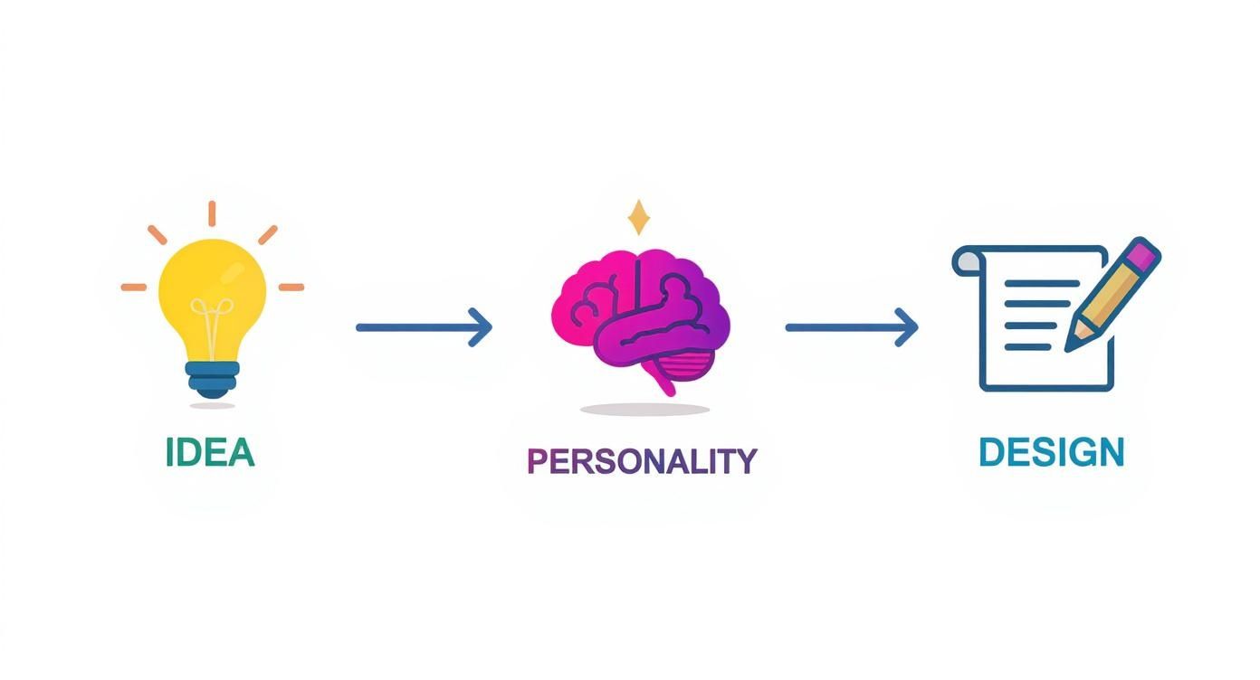 Infographic about creating 2d characters