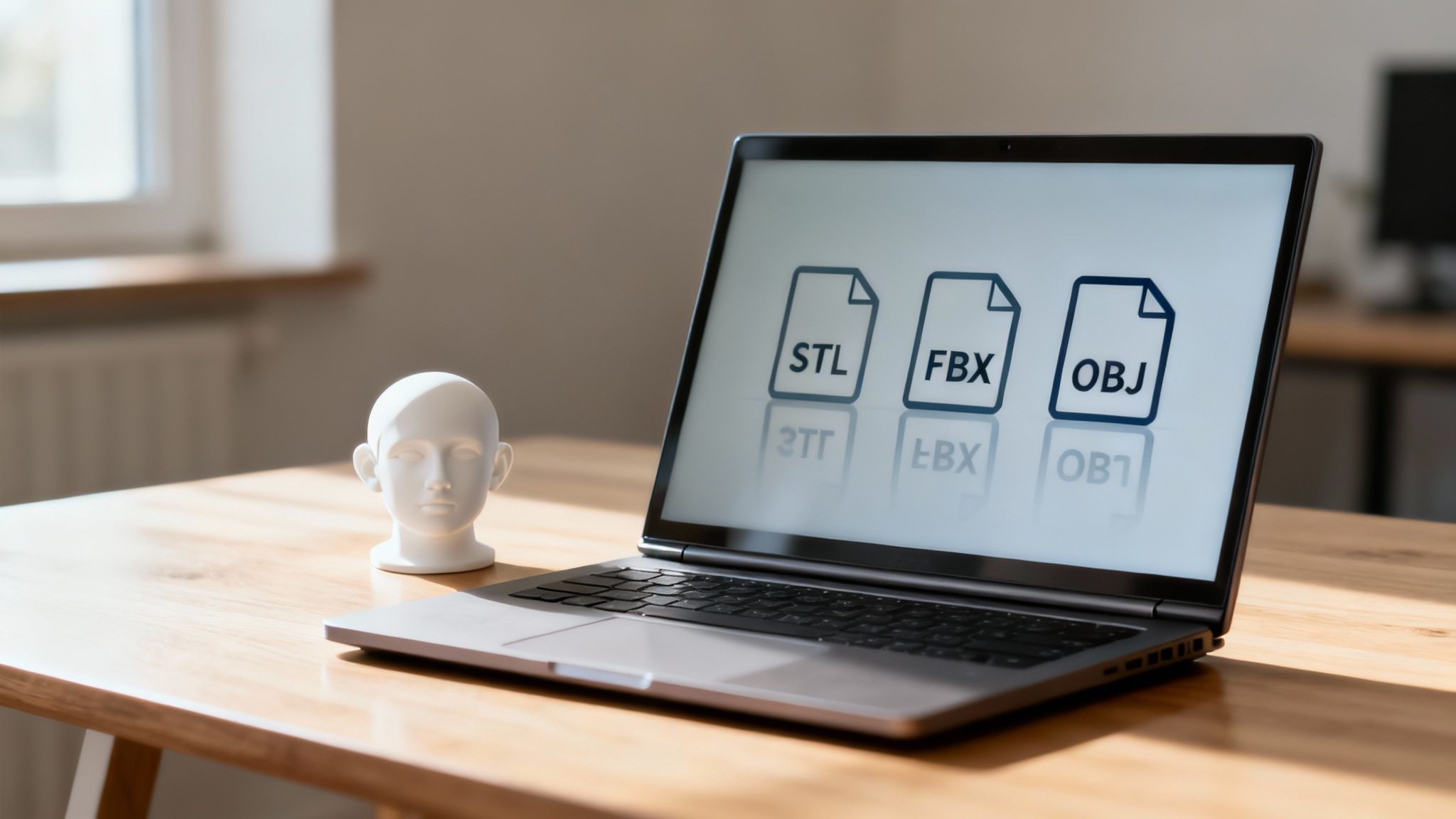 A colorful abstract 3D geometric shape representing various file formats