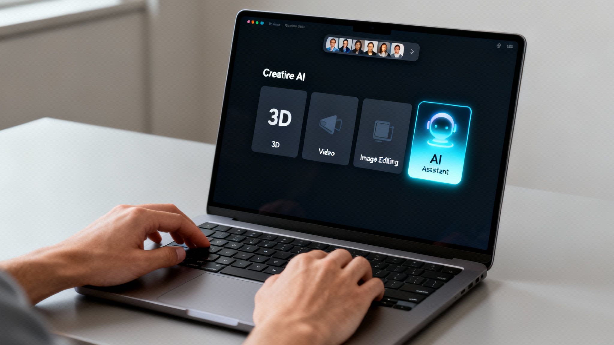An abstract digital art piece showing interconnected nodes and glowing lines, symbolising a unified creative workflow.