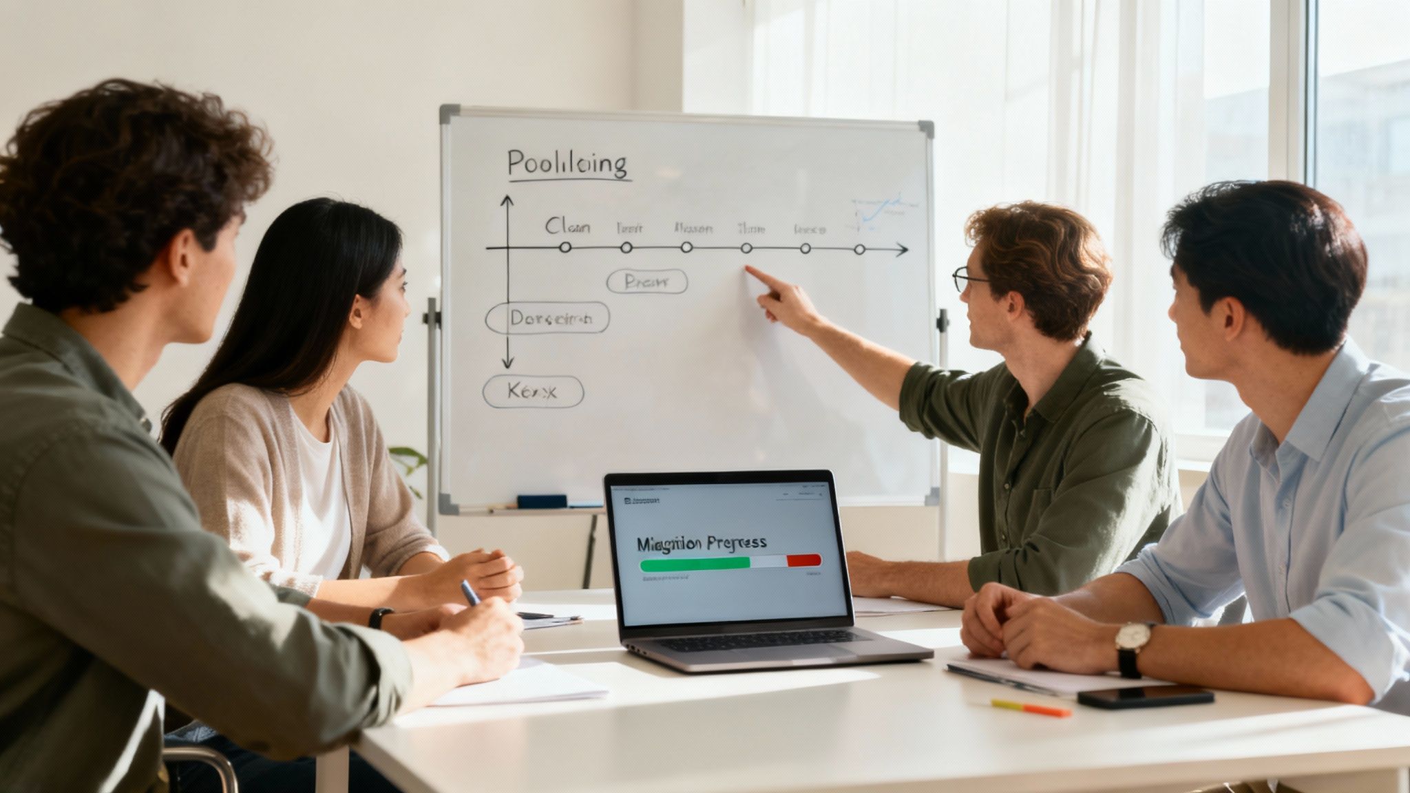 Photo of team simulating budget rollout