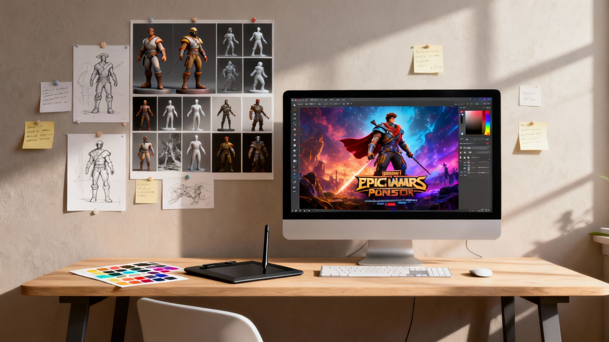 Making Epic Video Game Posters With AI