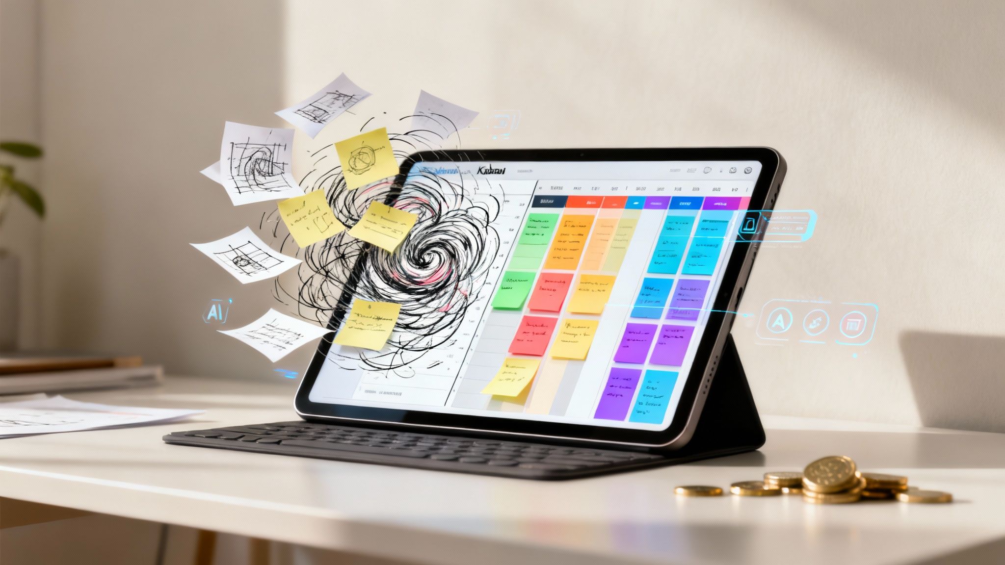 Taming Creative Chaos Mastering Ad Hoc Tasks in Visual Projects