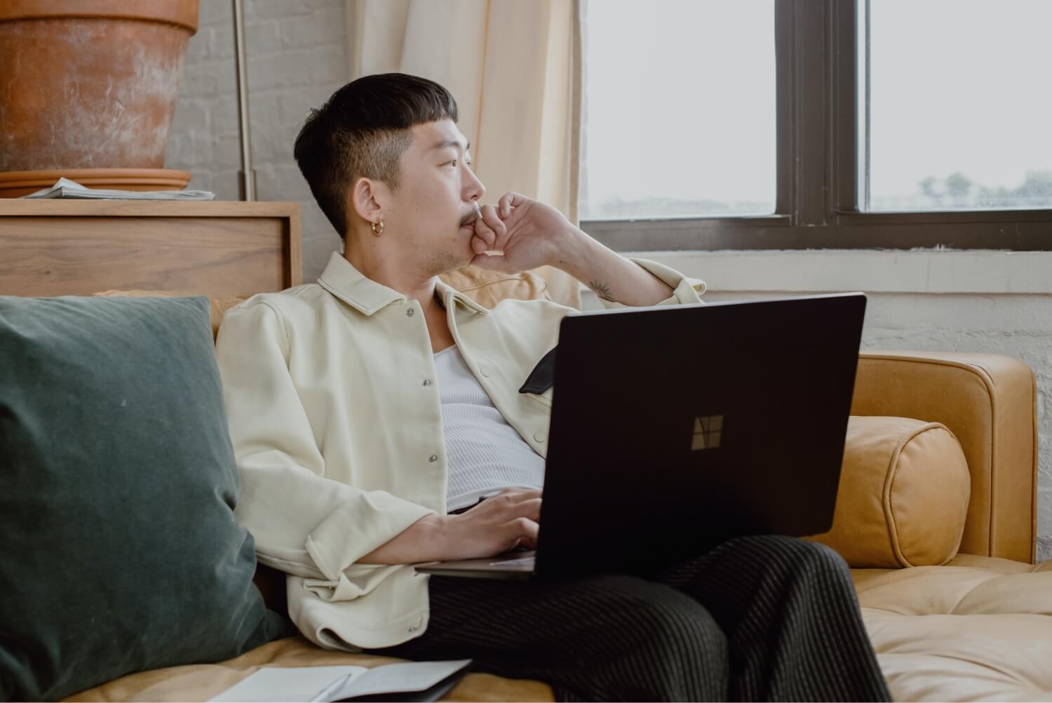 Me working on my computer