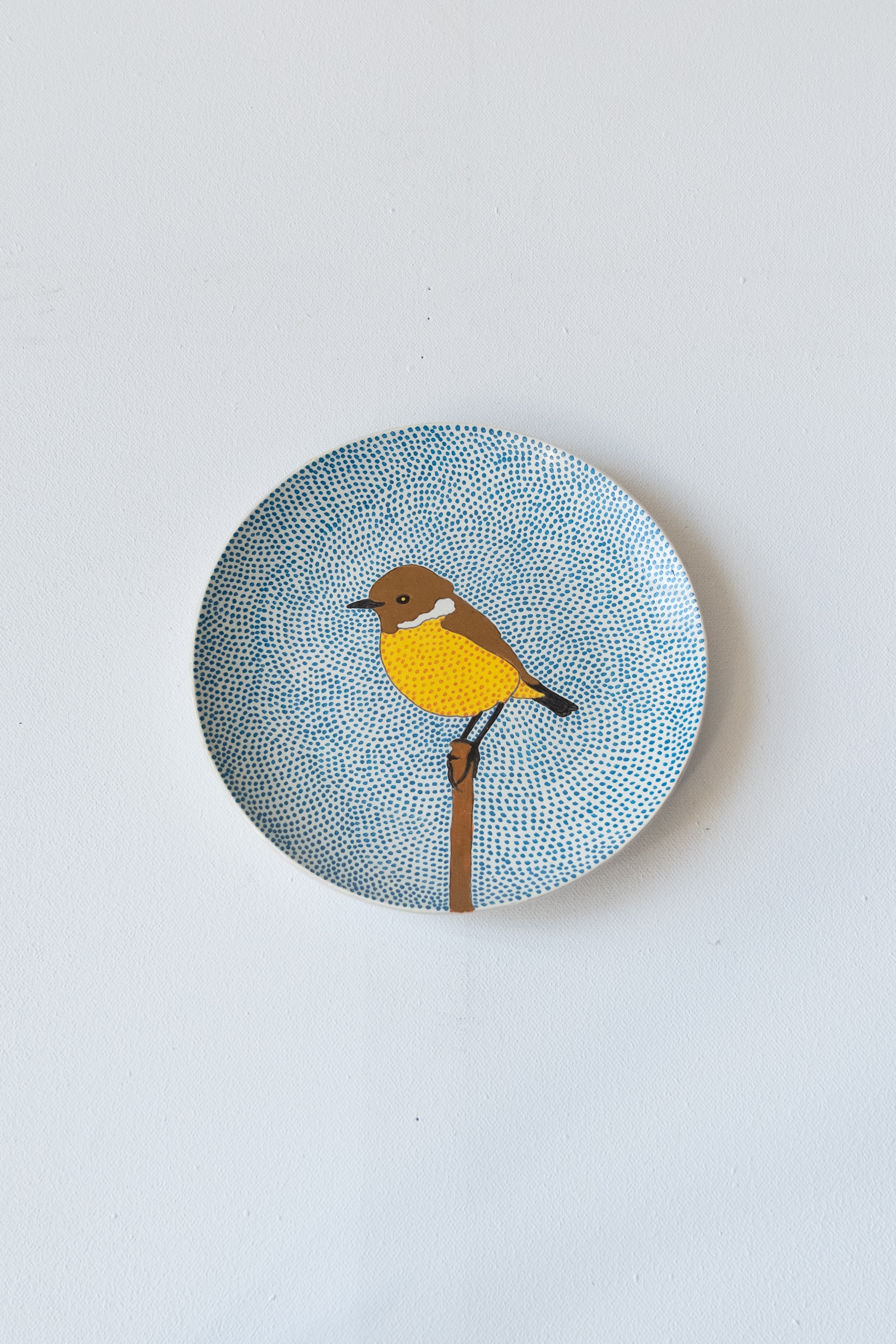 Hand painted ceramic, 20cm diameter, 2025