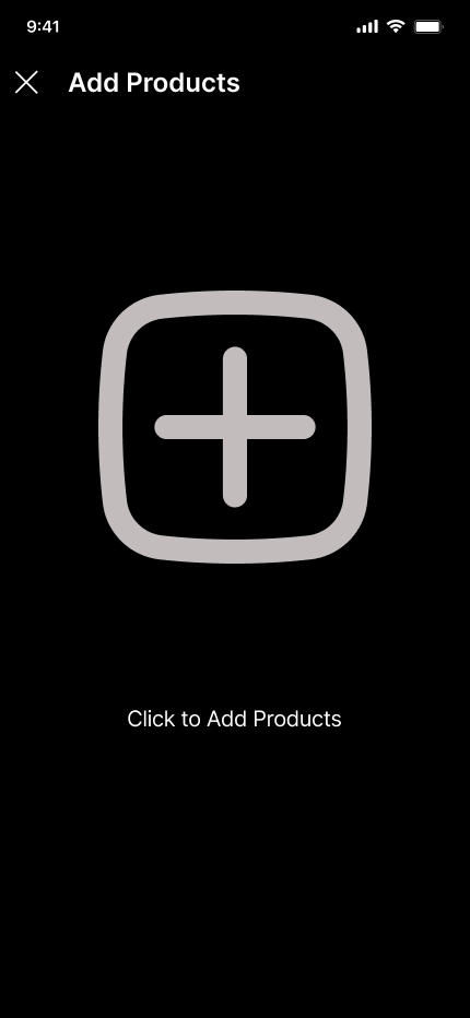 Add products option page