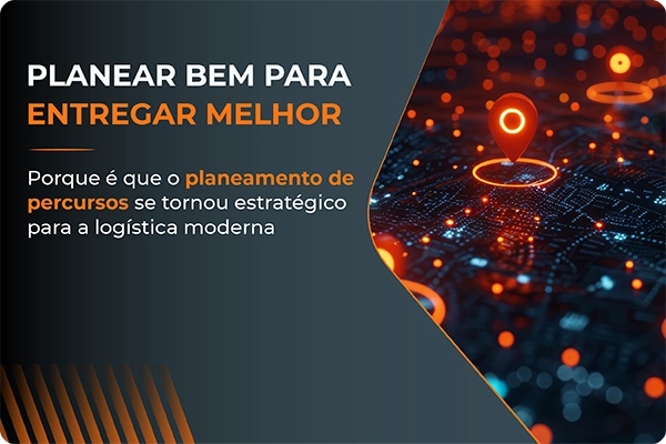 Ilustración de un sistema de planificación de rutas con un marcador de ubicación sobre un mapa digital, símbolo de la optimización de rutas y la logística moderna.