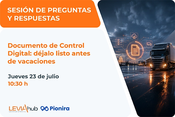 Documento de Control Digital (DeCA): sesión online de preguntas y respuestas organizada por Leviahub el 23 de julio para ayudar a las empresas a prepararse para la nueva normativa.
