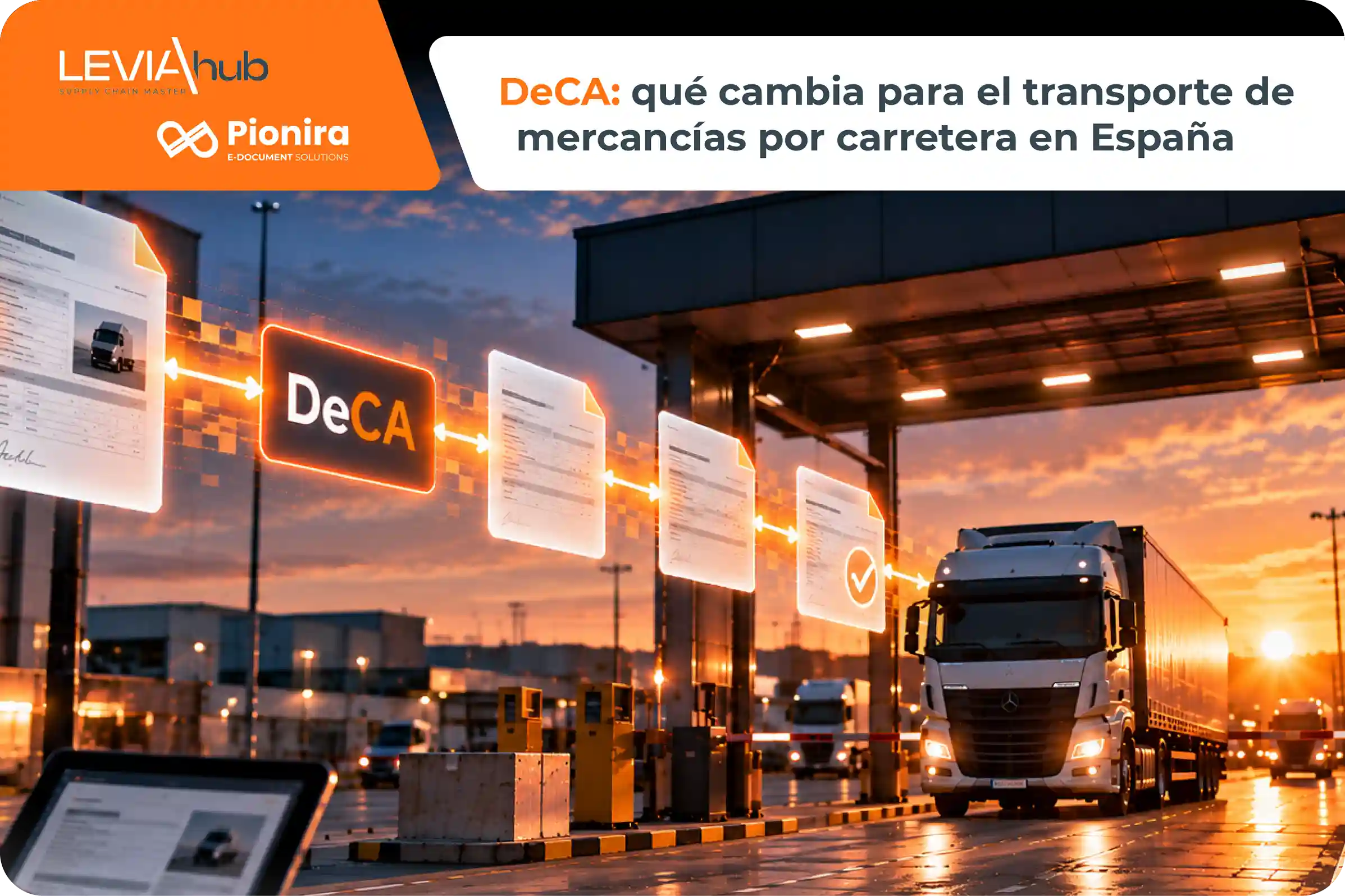 DeCA para el transporte de mercancías por carretera en España