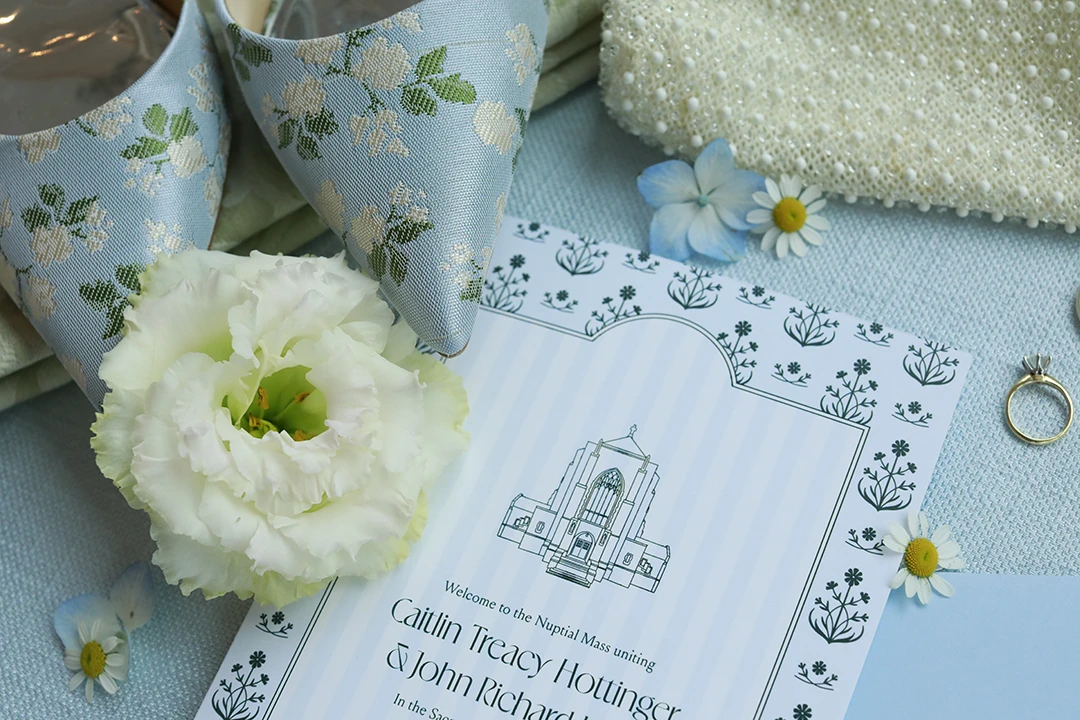 Wedding stationery design by Caitlin Hottinger