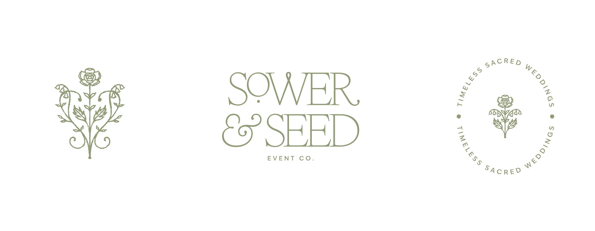 Branding and logo design for luxury wedding planner by Caitlin Hottinger Design