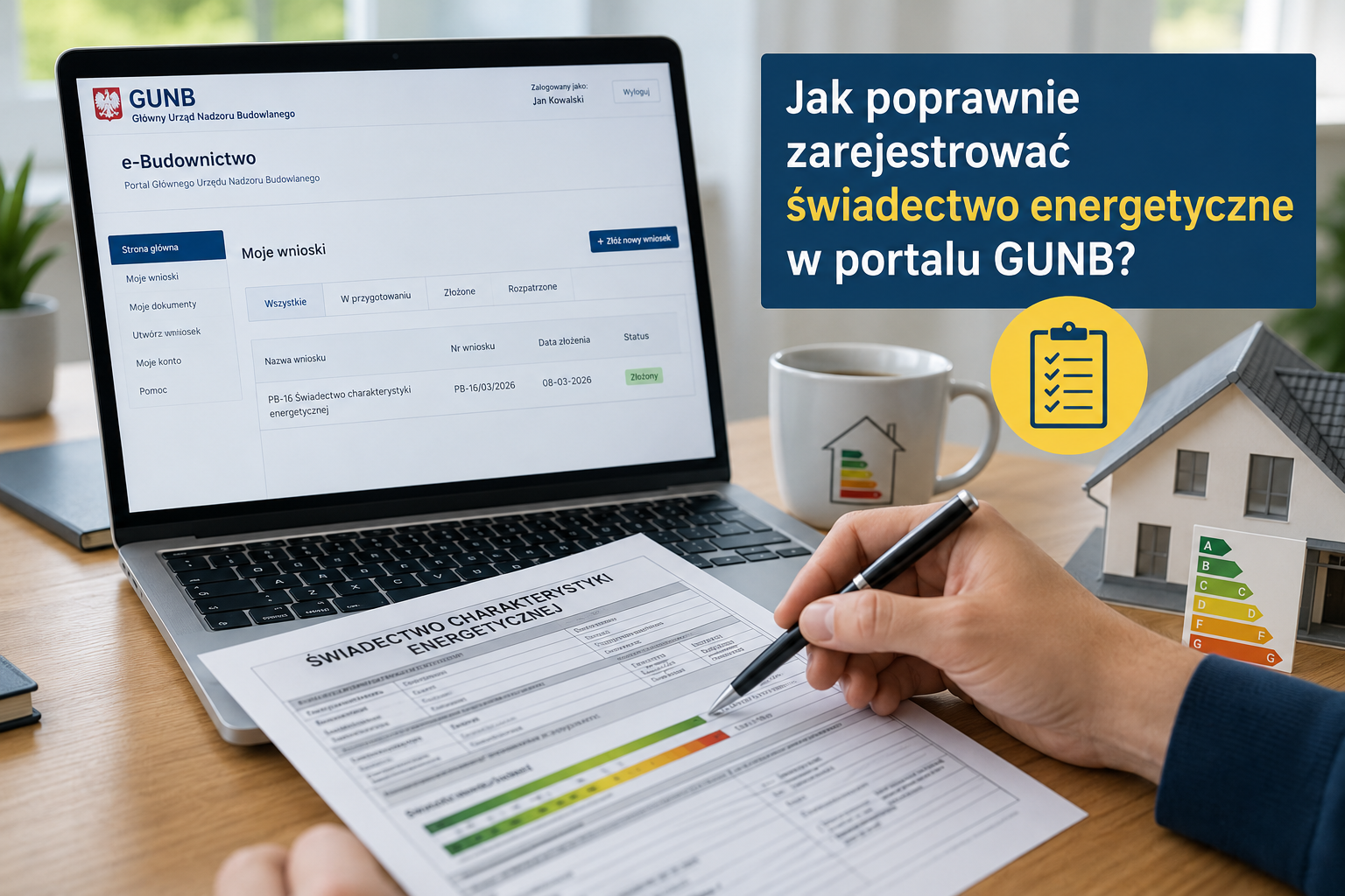 szeregowe domy z czerwoną dachówką widoczne w oddali położone w lesie nad jeziorem  