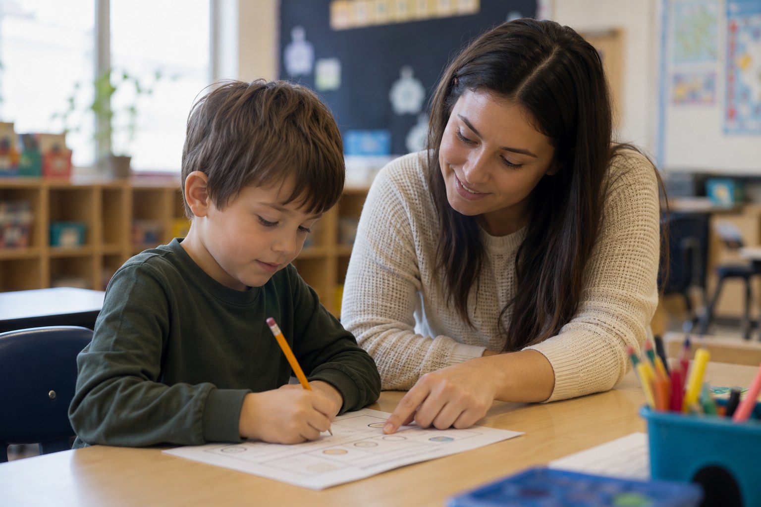 Child building adaptive and social skills through professional in-school ABA support in Atlanta, GA