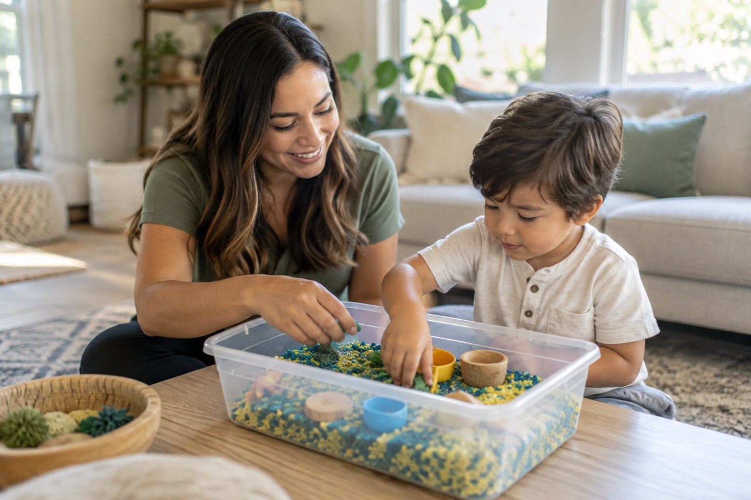 Child building independence and positive home routines through personalized home-based ABA therapy in Marietta, GA
