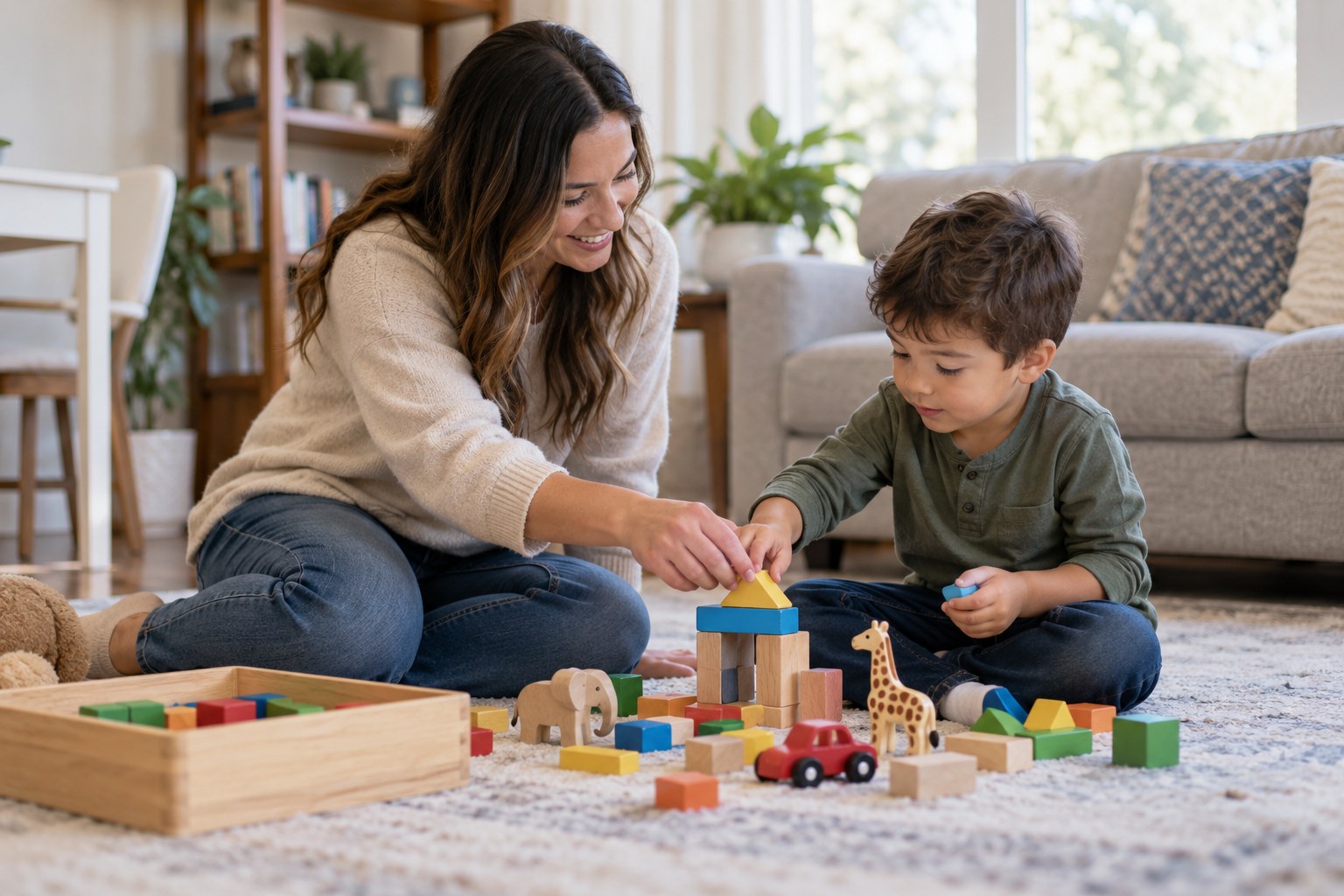 Practical Home-Based ABA Therapy in Atlanta, GA supporting a child with communication and everyday household skills