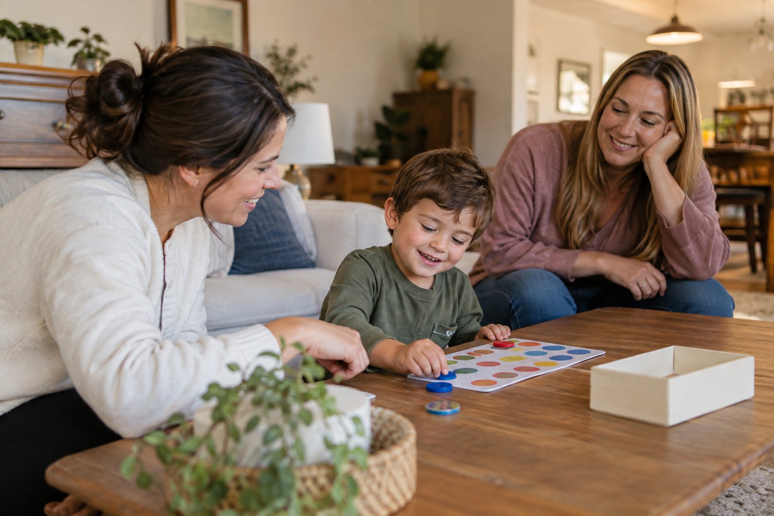 Supportive Home-Based ABA Therapy in Towson, MD helping a child practice adaptive and communication skills at home