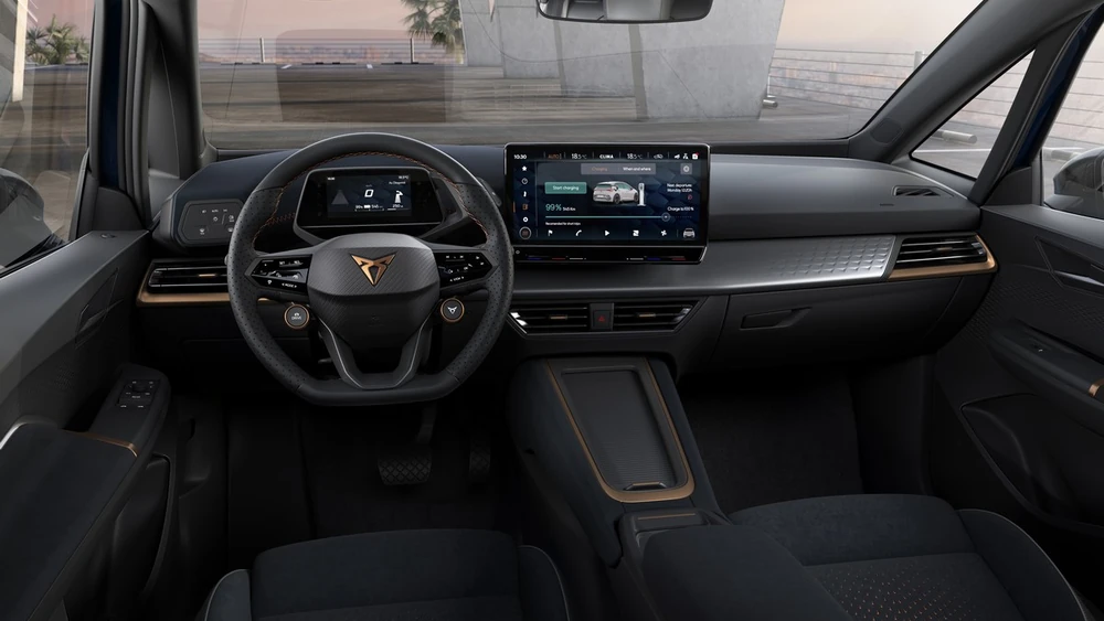 Cupra Born boite auto intérieur